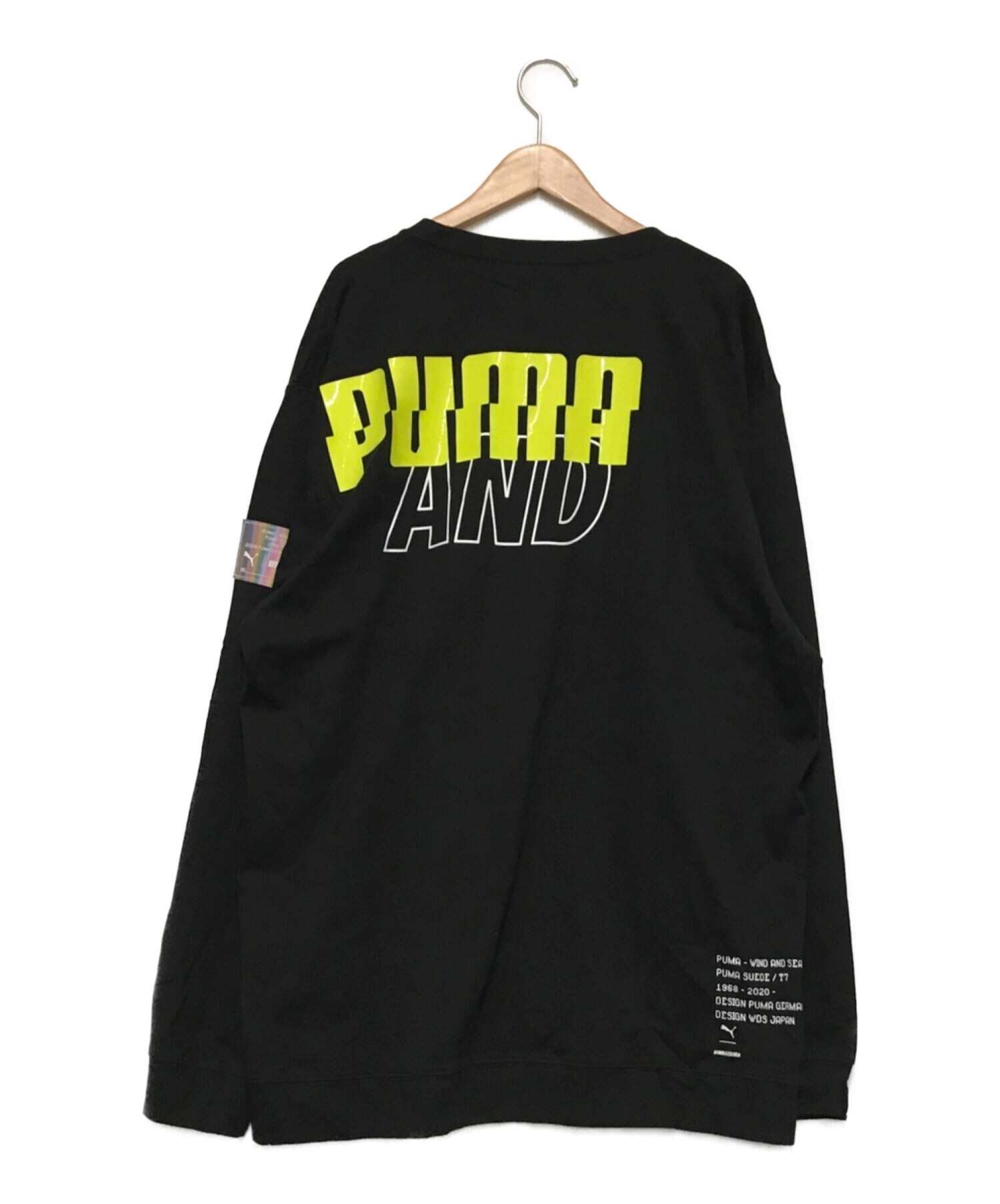 PUMA x WIND AND SEA (プーマ×ウィンダーシー) コラボL/S TEE ブラック サイズ:XL