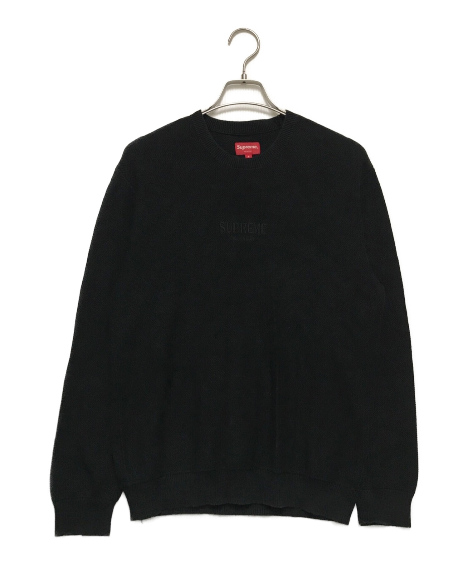 中古・古着通販】SUPREME (シュプリーム) Pique Crewneck ブラック サイズ:S｜ブランド・古着通販 トレファク公式【TREFAC  FASHION】スマホサイト