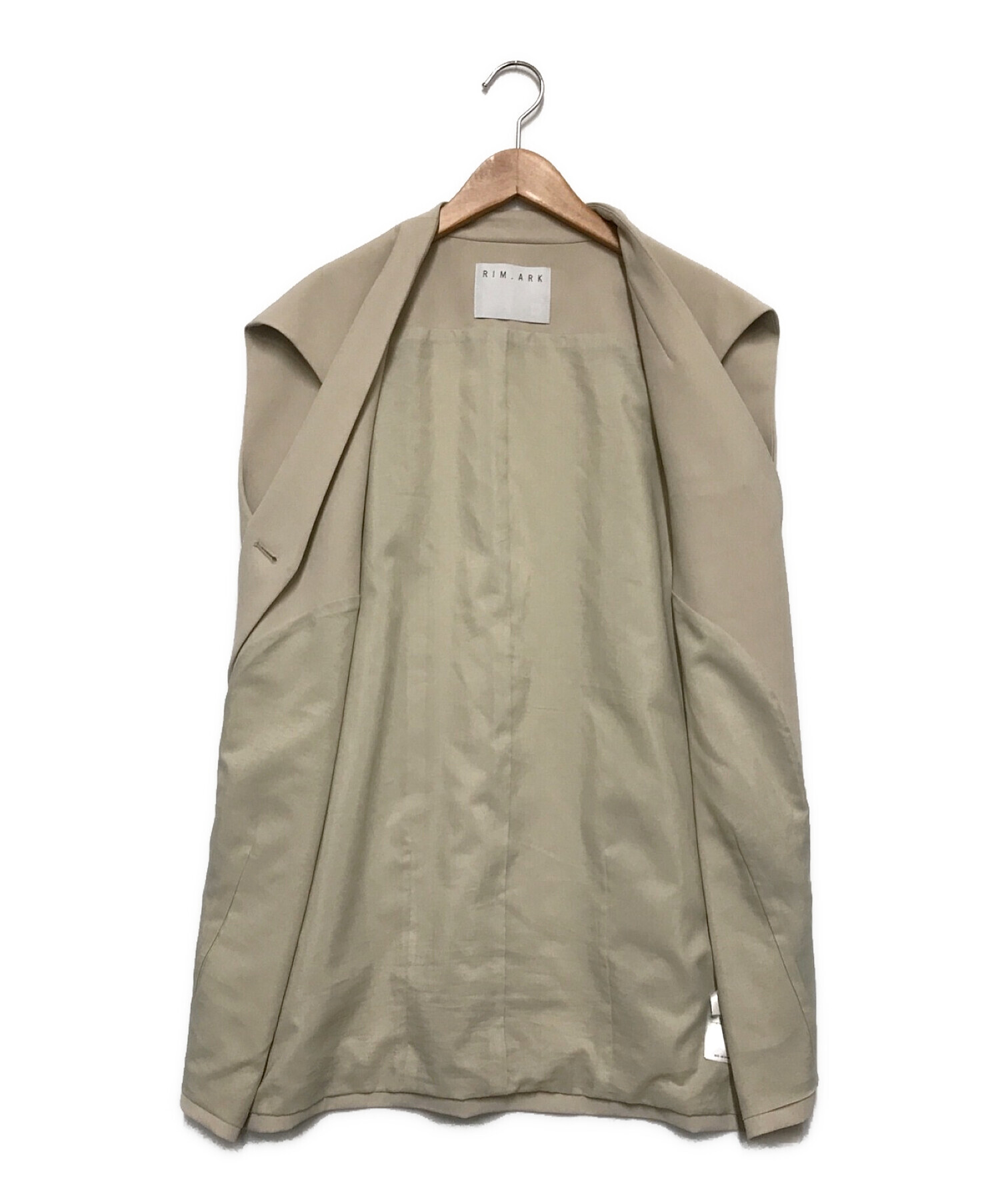 RIM.ARK (リムアーク) Minimal cocoon vest JK ベージュ サイズ:FREE