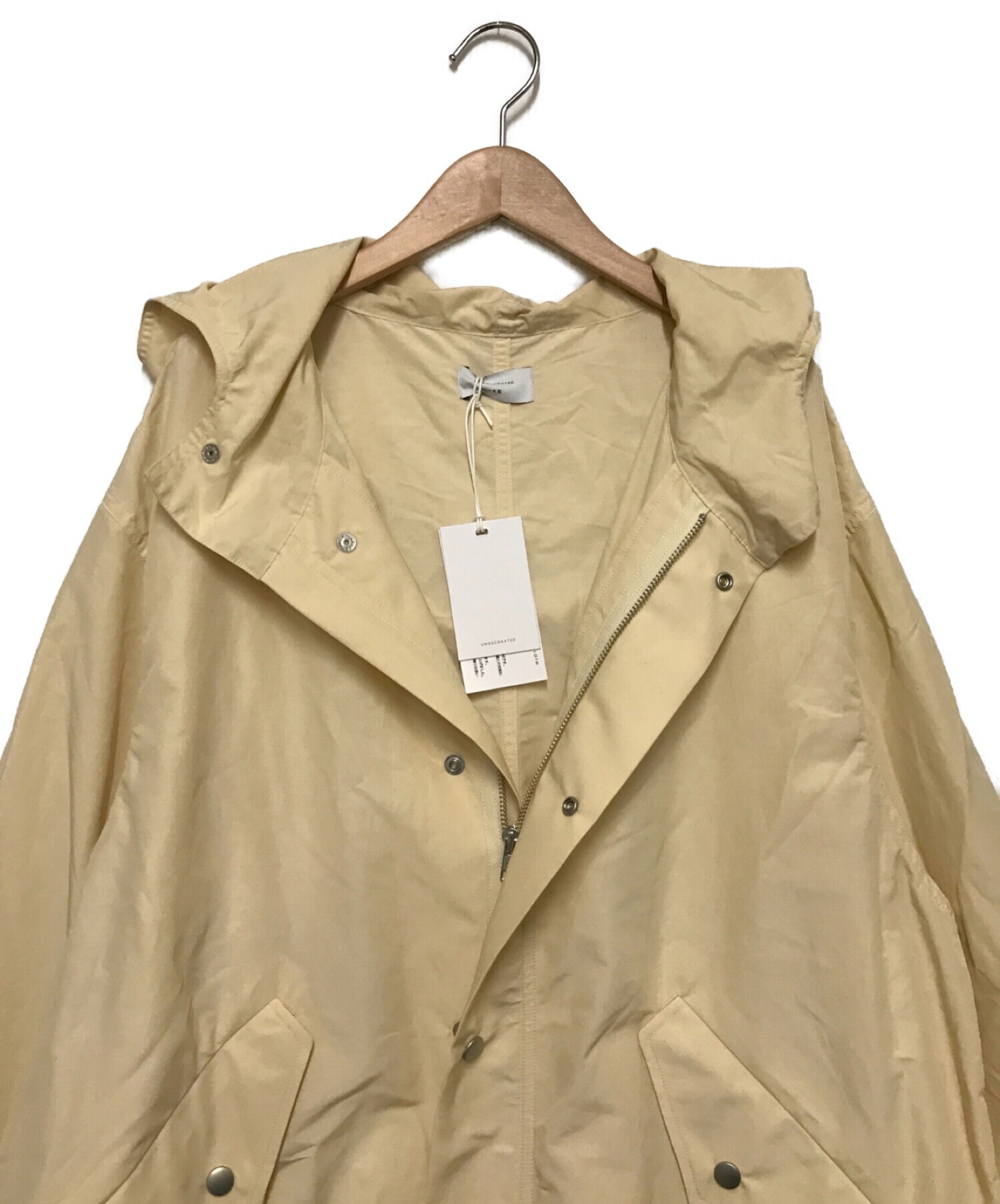 UNDECORATED (アンデコレイテッド) Recycle Nylon / Organic Cotton Anorak Jacket ベージュ  サイズ:2