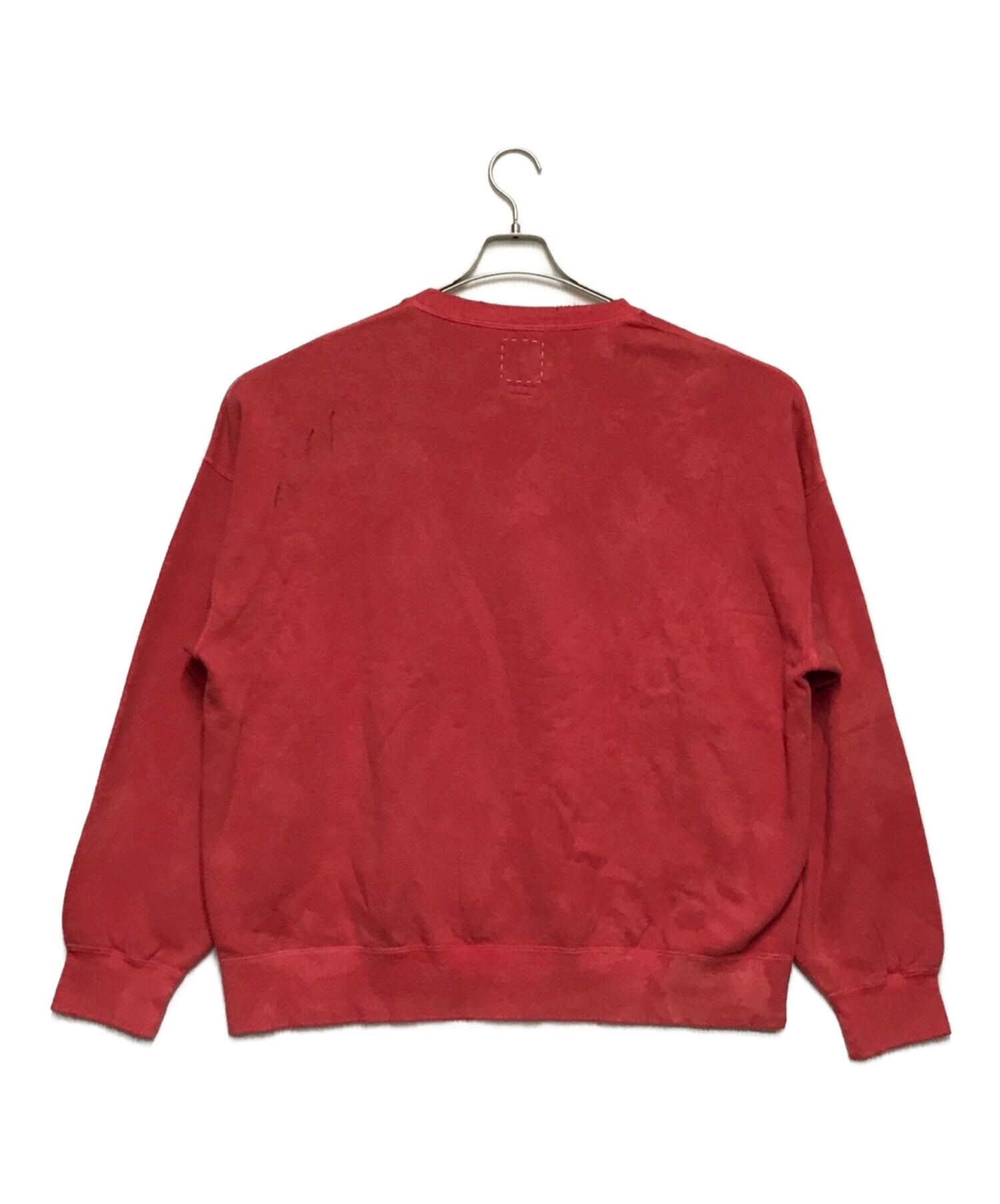 VISVIM (ビズビム) AMPLUS SWEAT UNEVEN DYE レッド サイズ:3