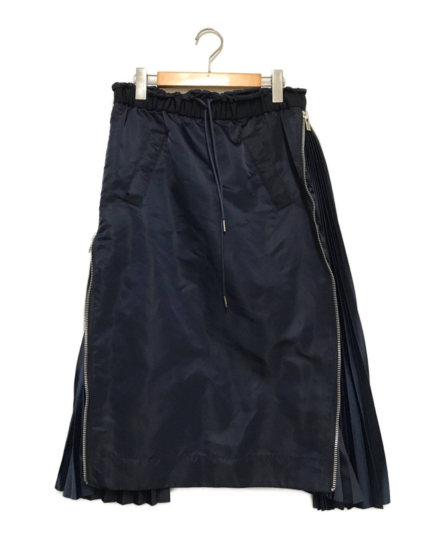 sacai (サカイ) Nylon Twill Skirt / MA-1 Skirt ネイビー サイズ:2