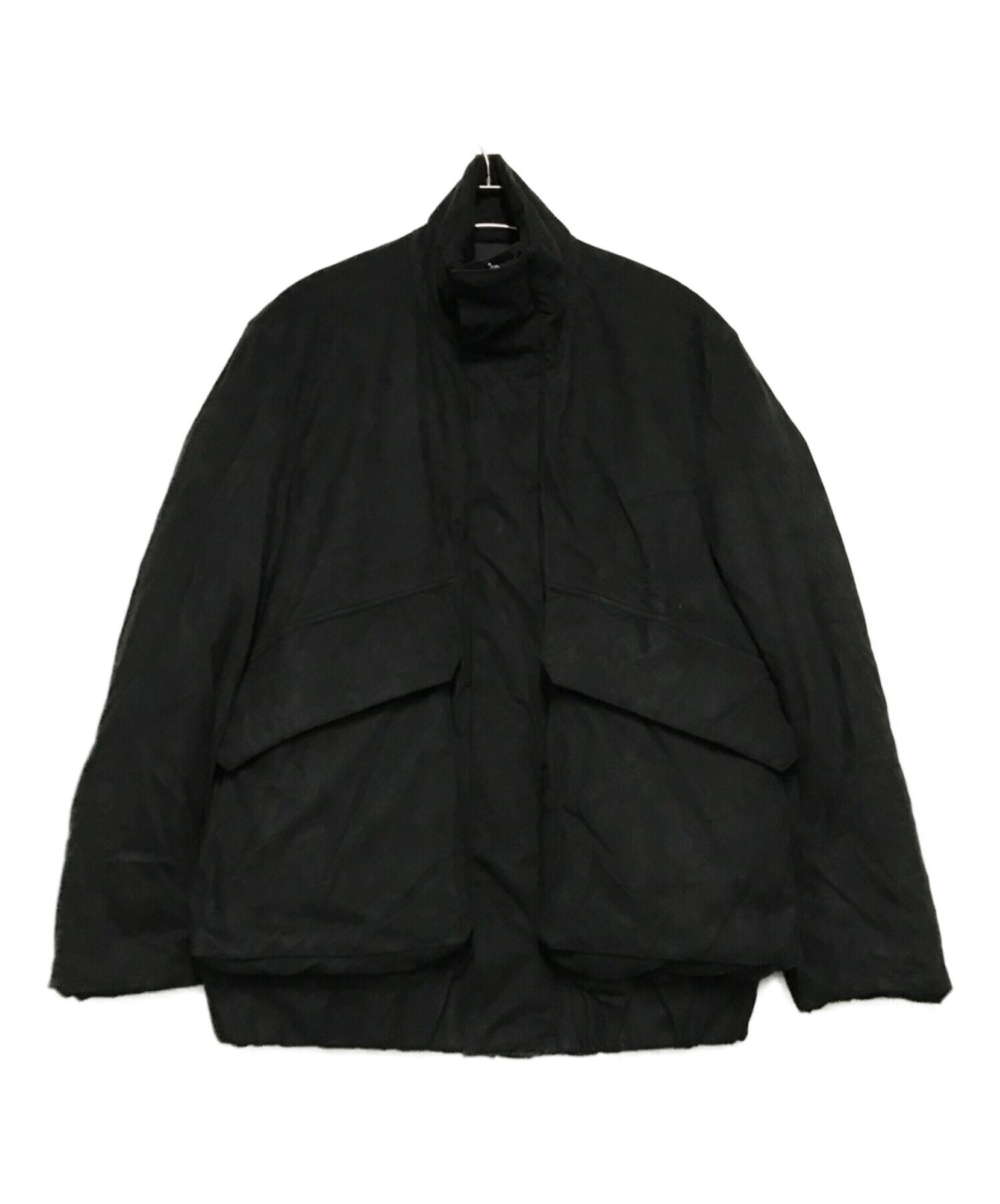 URU (ウル) FAKE LEATHER ZIP UP BLOUSON ブラック サイズ:1