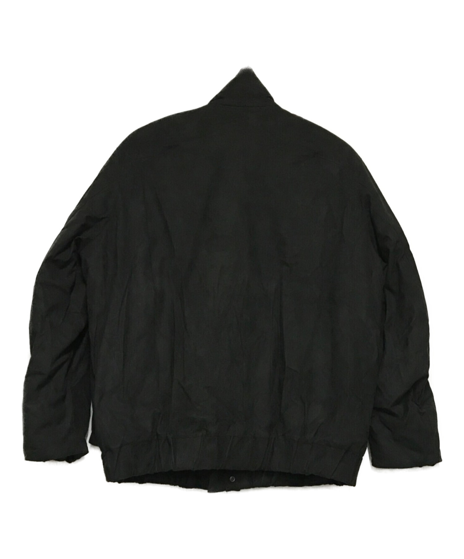 URU (ウル) FAKE LEATHER ZIP UP BLOUSON ブラック サイズ:1