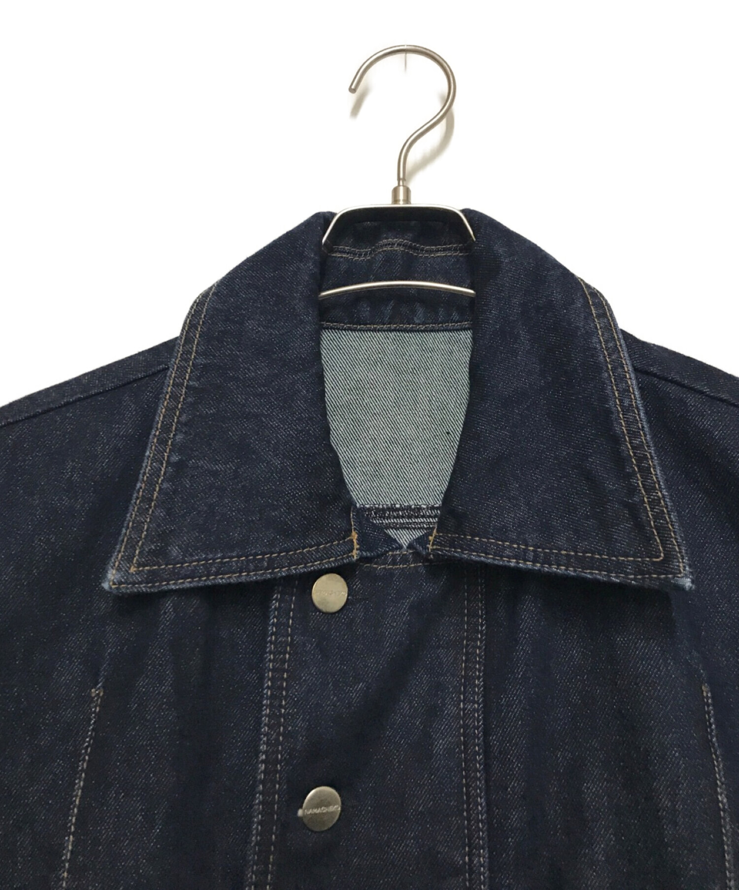 NAMACHEKO (ナマチェコ) MANNI DENIM OVER SHIRT ネイビー サイズ:S