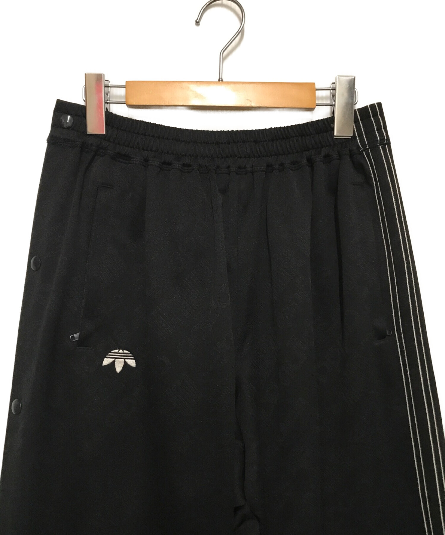 adidas×alexander wang (アディダス×アレキサンダーワン) サイドスナップトラックパンツ ブラック サイズ:XXL