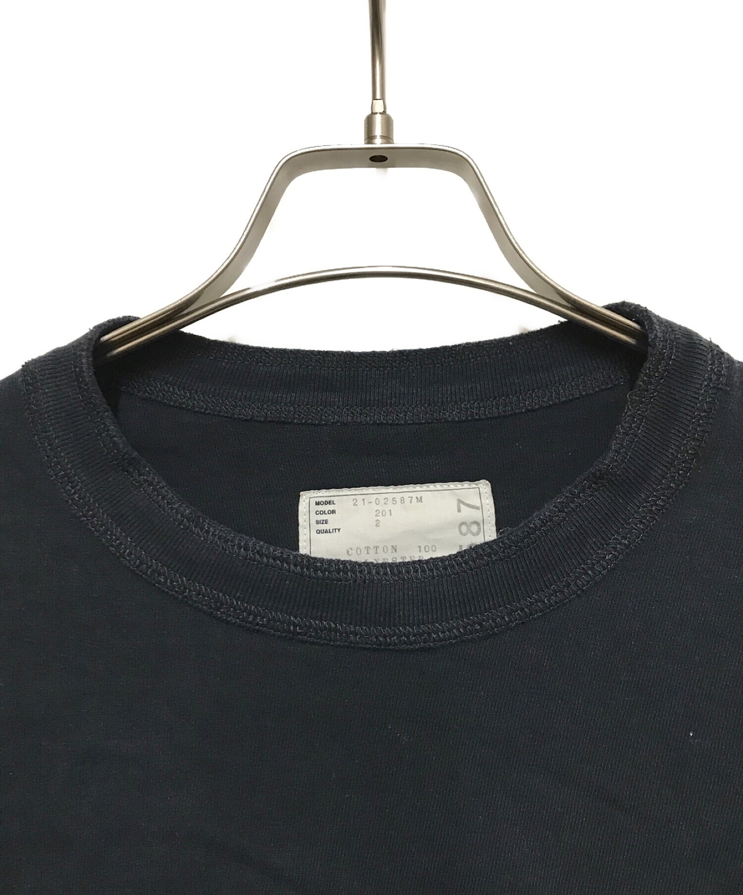 中古・古着通販】sacai (サカイ) ナイロンドッキングTEE ネイビー