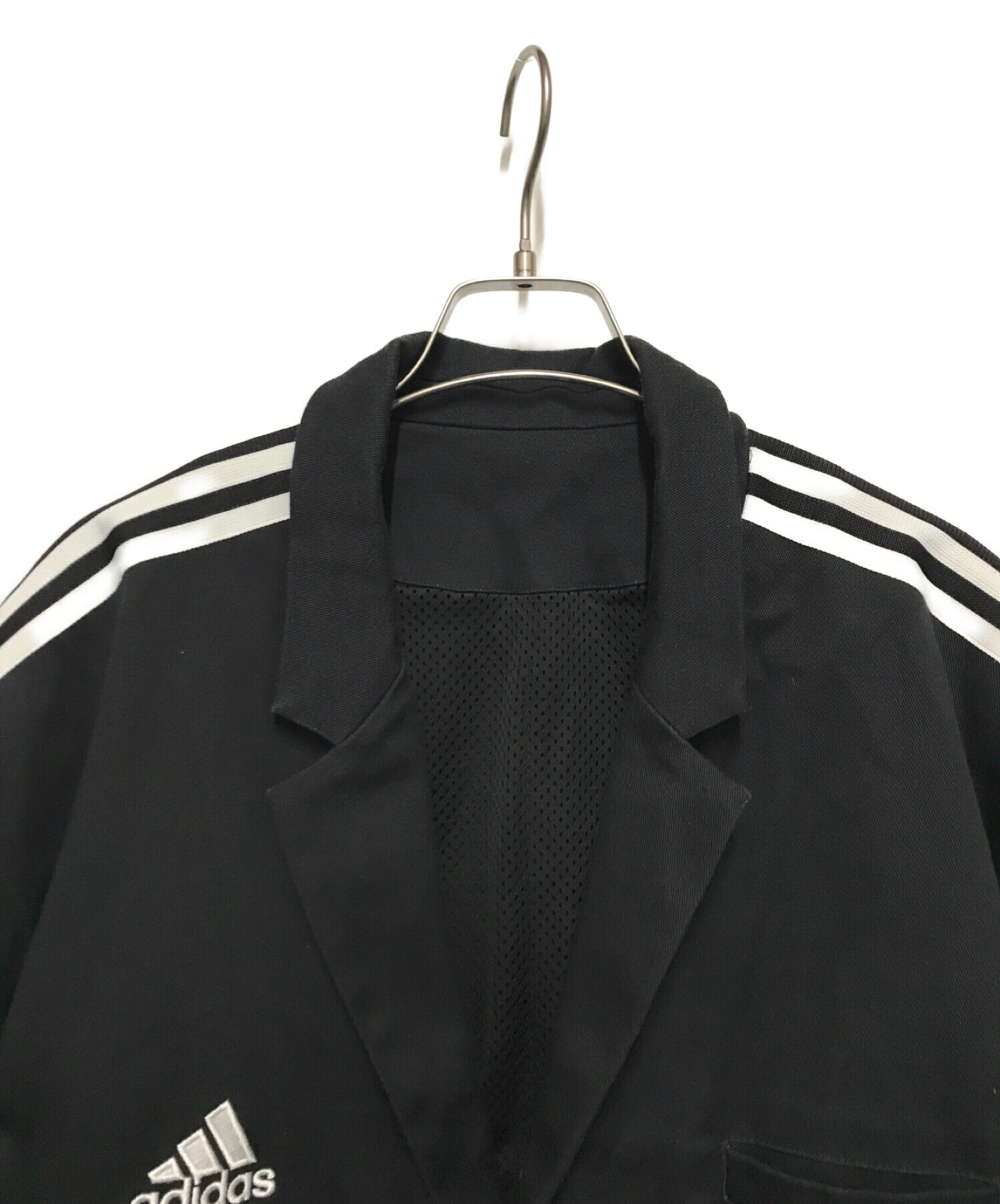 adidas×GOSHA RUBCHINSKIY (アディダス×ゴーシャラブチンスキー) パワショルテーラードジャケット ブラック サイズ:2XO