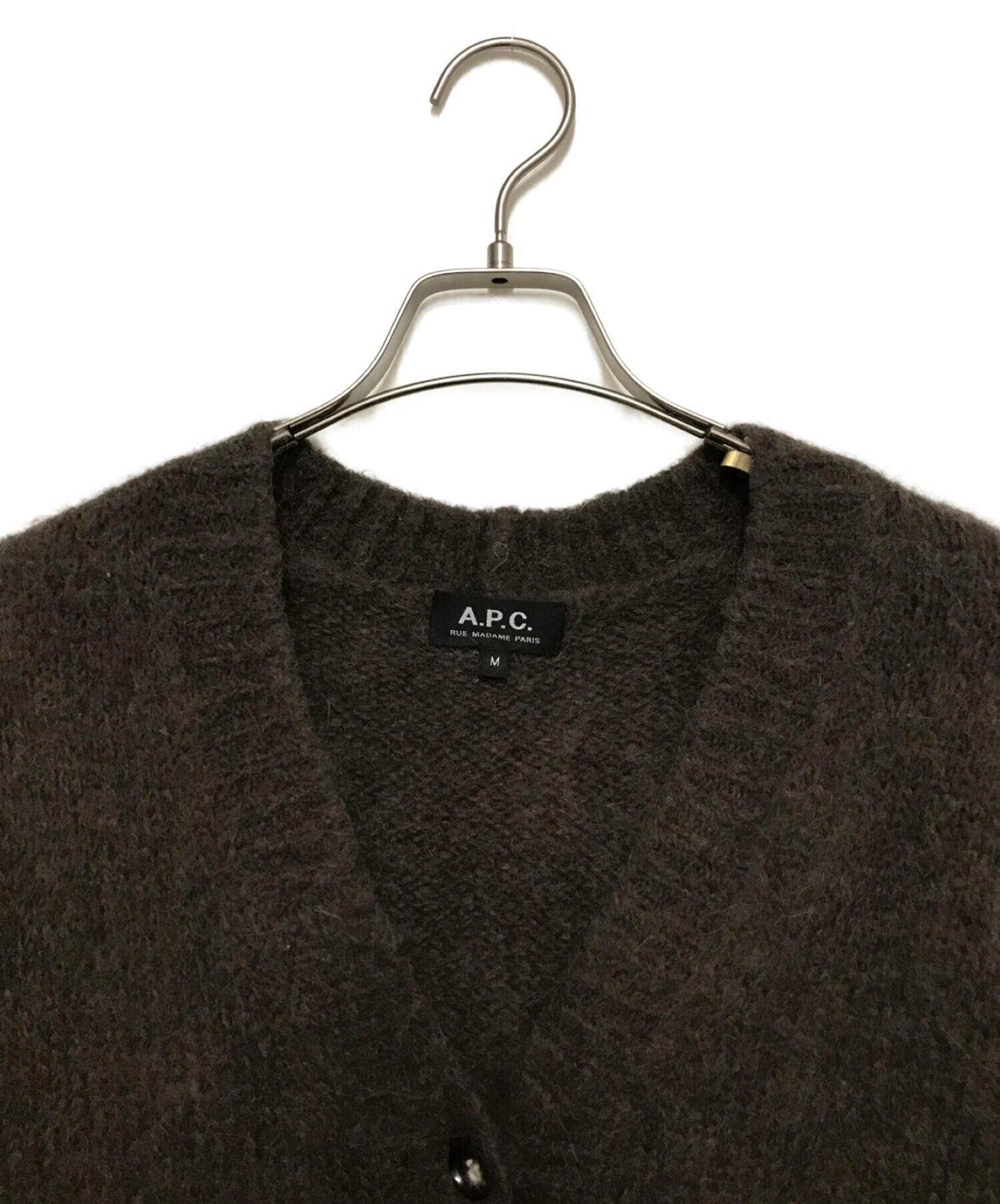 A.P.C. (アー・ペー・セー) アルパカカーディガン オリーブ サイズ:M