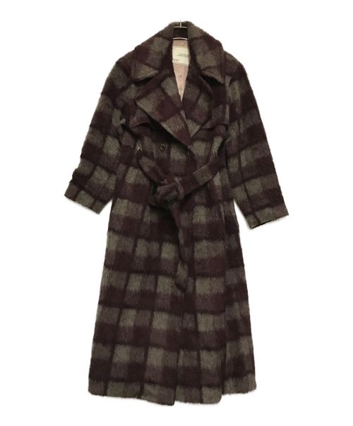 中古・古着通販】HER LIP TO (ハーリップトゥ) Double Breasted Wool-Blend Coat バーガンディー  サイズ:M｜ブランド・古着通販 トレファク公式【TREFAC FASHION】スマホサイト