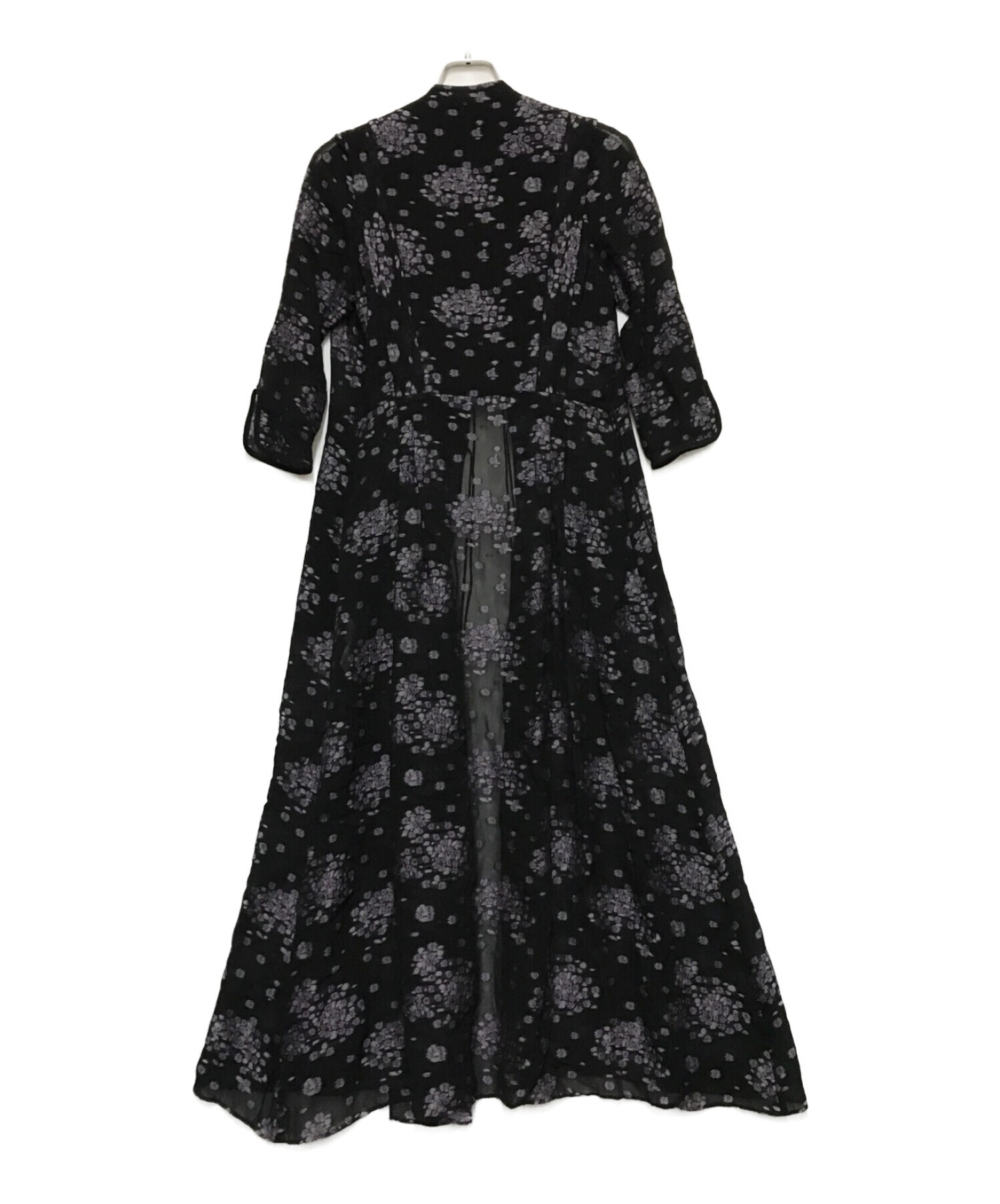 Mame Kurogouchi (マメクロゴウチ) PEDICEL JACQUARD DRESS ブラック×パープル サイズ:1