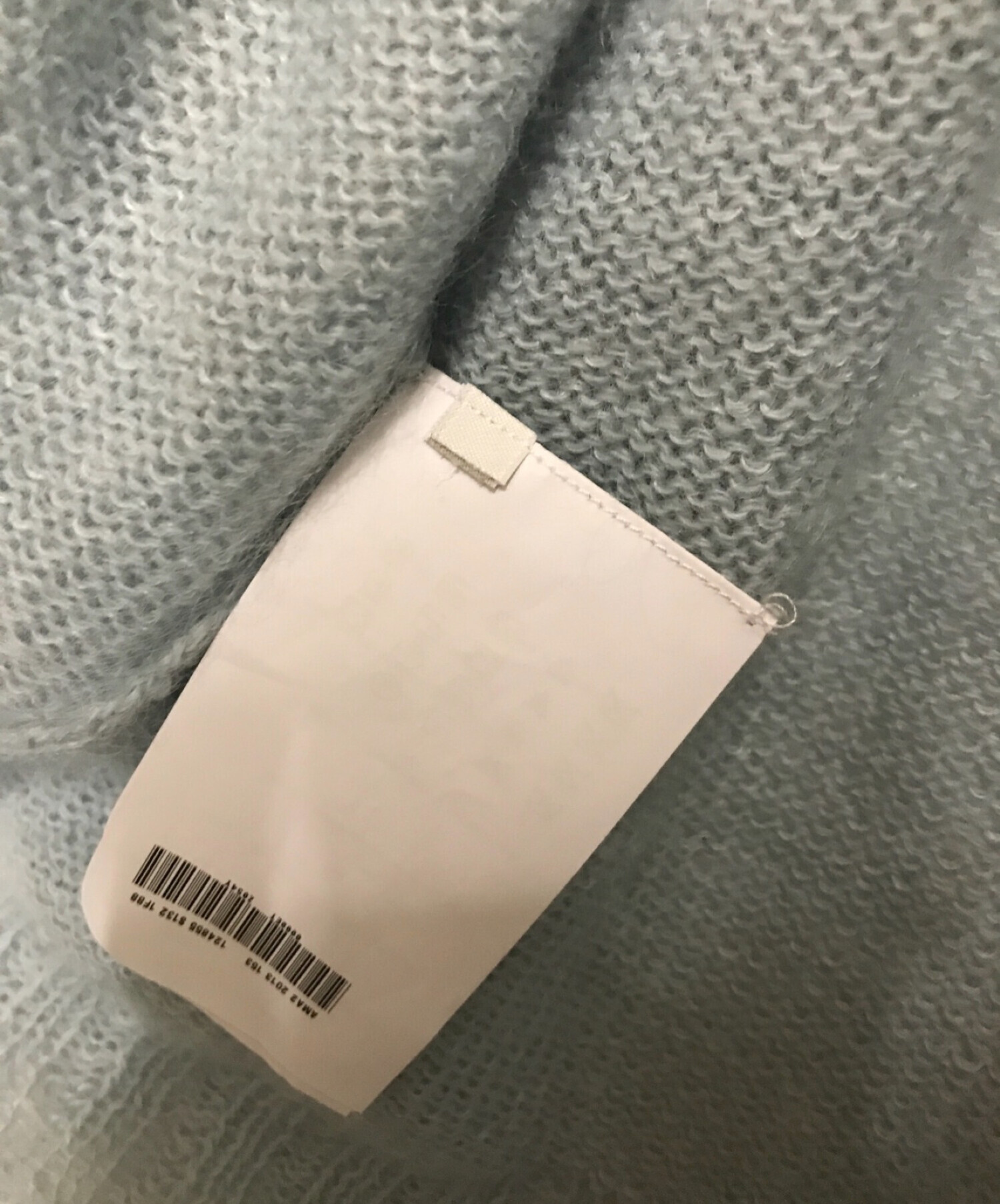 中古・古着通販】PRADA (プラダ) ダメージ加工モヘヤ混ニット ブルー