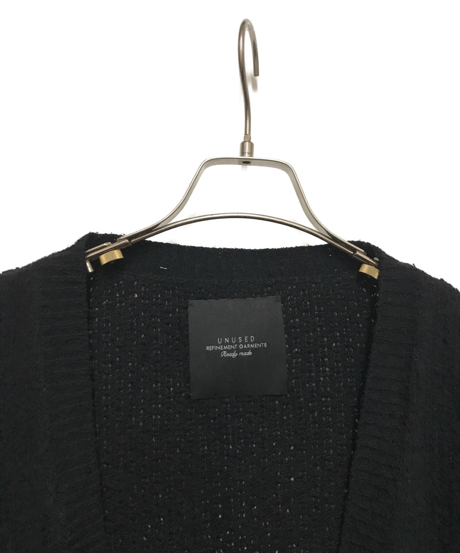 UNUSED (アンユーズド) SILK STITCH CARDIGAN ブラック サイズ:2