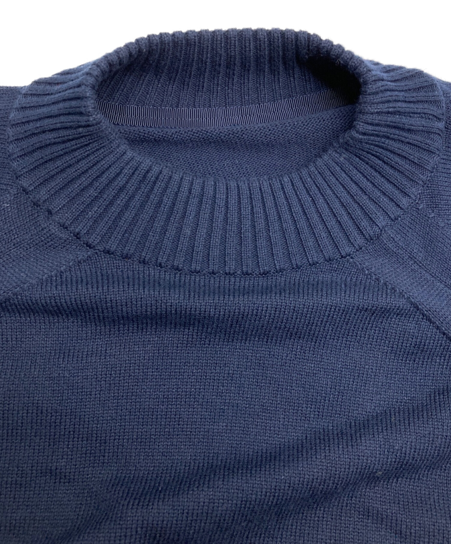 sacai (サカイ) Satin x Knit Pullover ネイビー サイズ:１