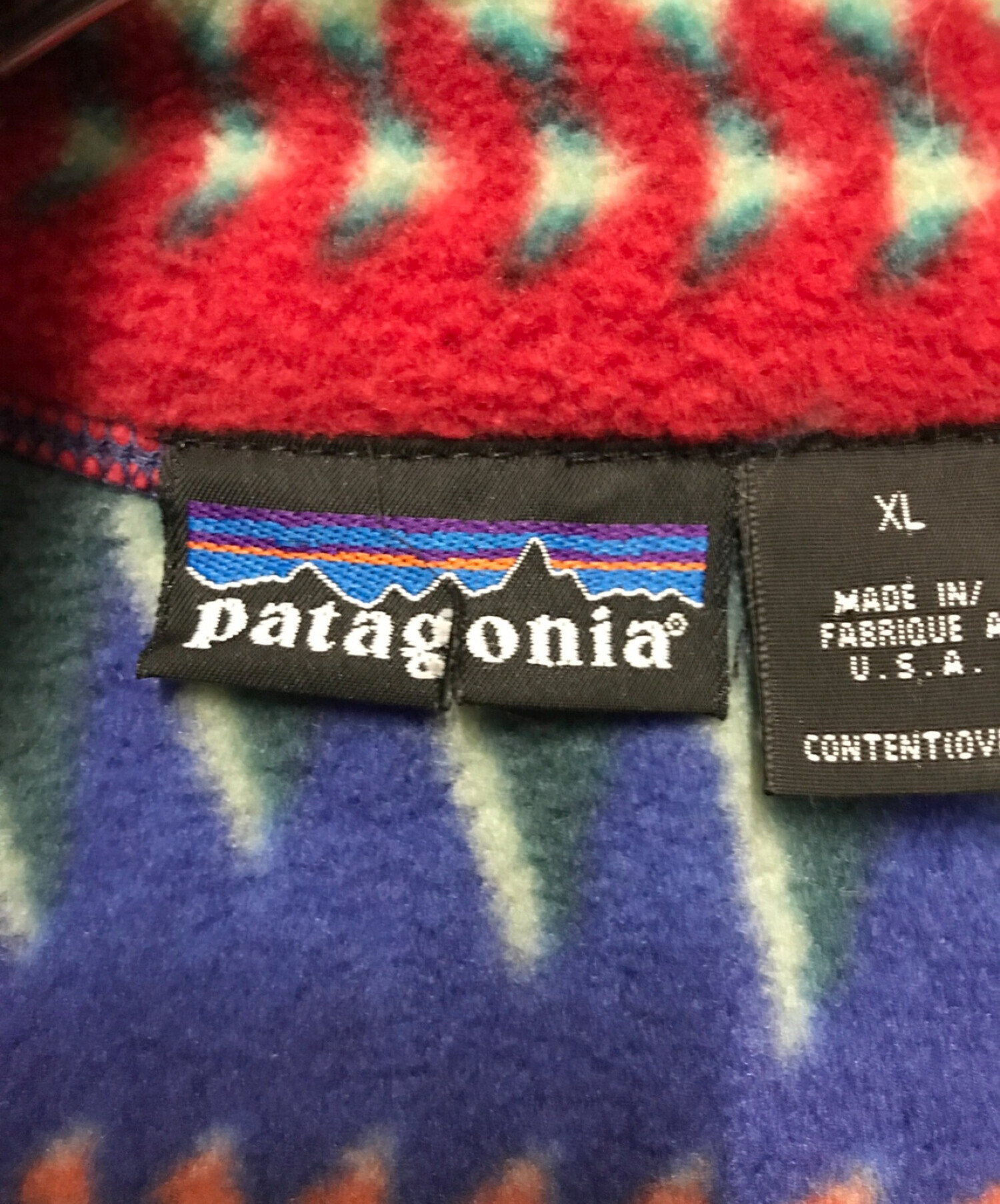 Patagonia (パタゴニア) ハーフジップシンチラフリースプルオーバー レッド サイズ:XL