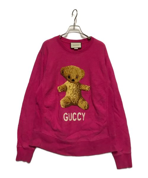 中古・古着通販】GUCCI (グッチ) Teddy Bear Sweatshirt ピンク サイズ