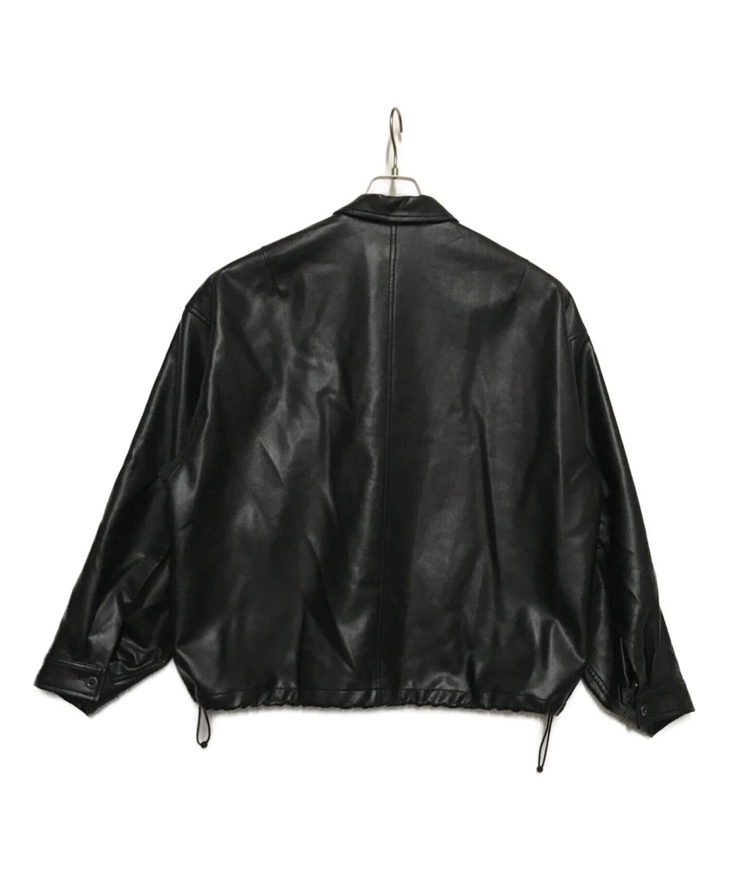 Towncraft PREP (タウンクラフト) LEATHER LIKE WPOCKET JACKET ブラック サイズ:L