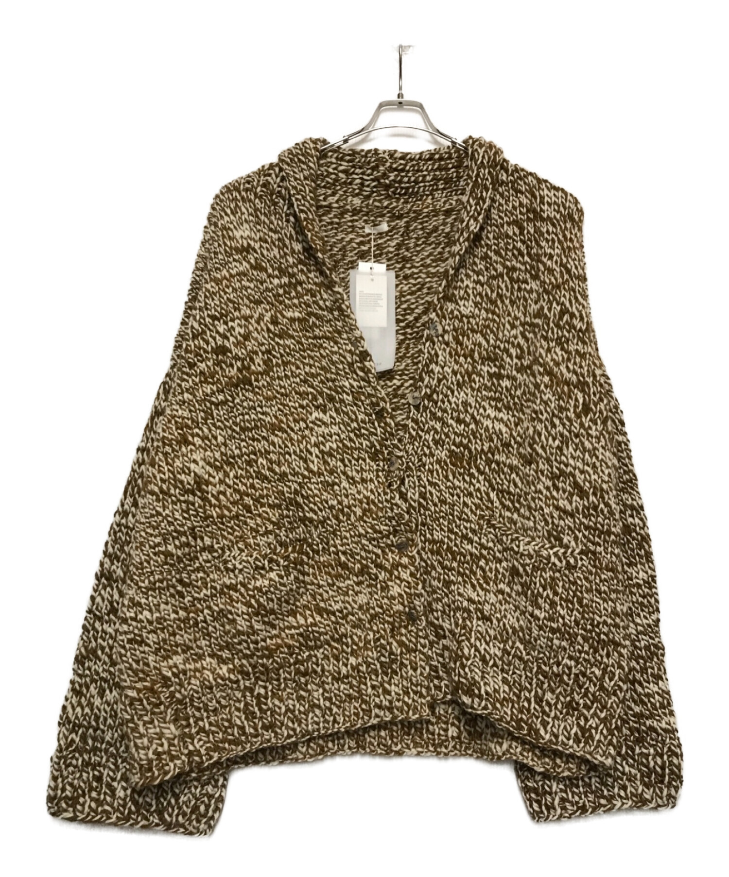 SEEALL (シーオール) HAND OVERSIZED CANADIAN SWEATER ブラウン サイズ:2