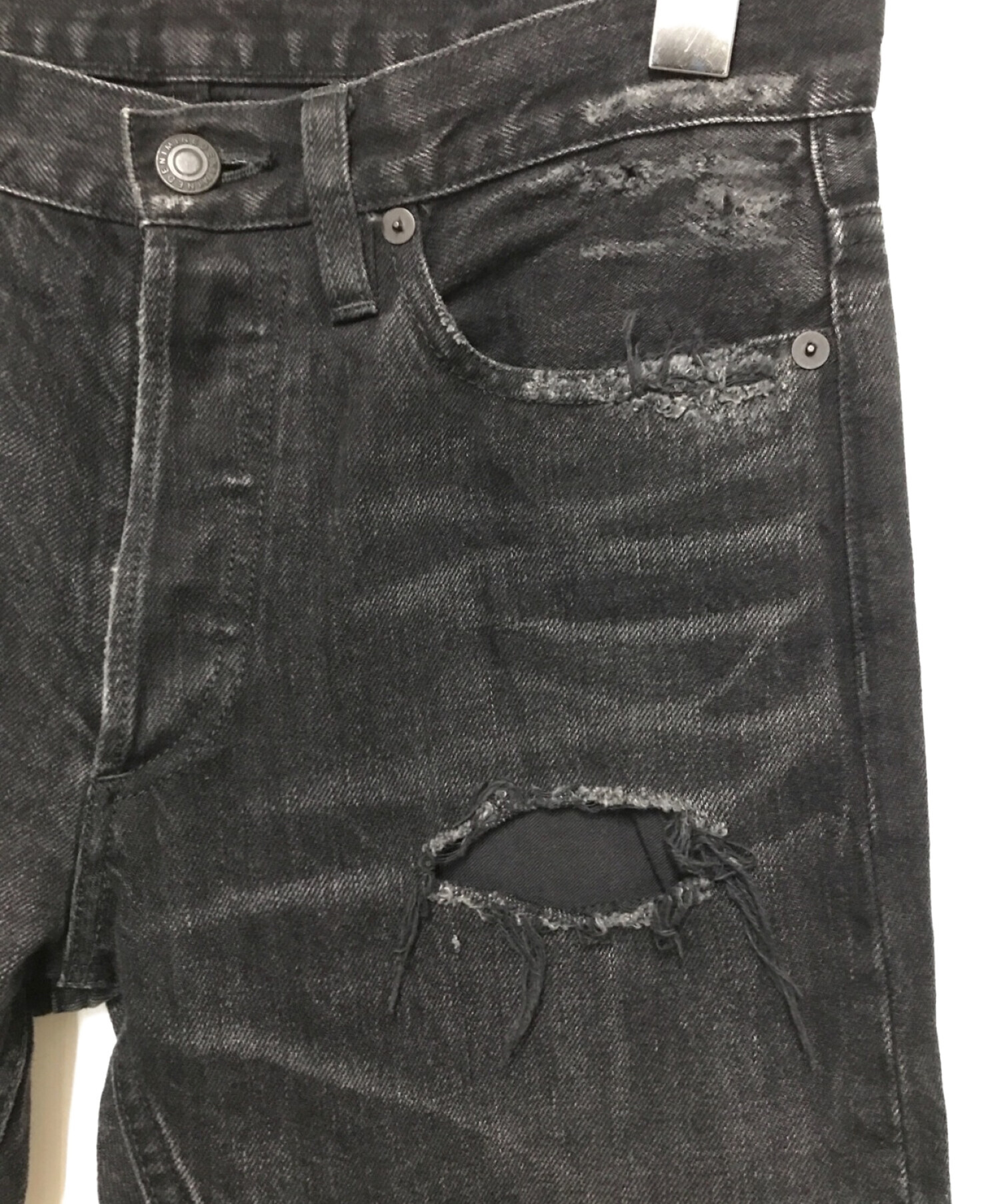 中古・古着通販】MINEDENIM (マインデニム) Black Grunge 5pocket