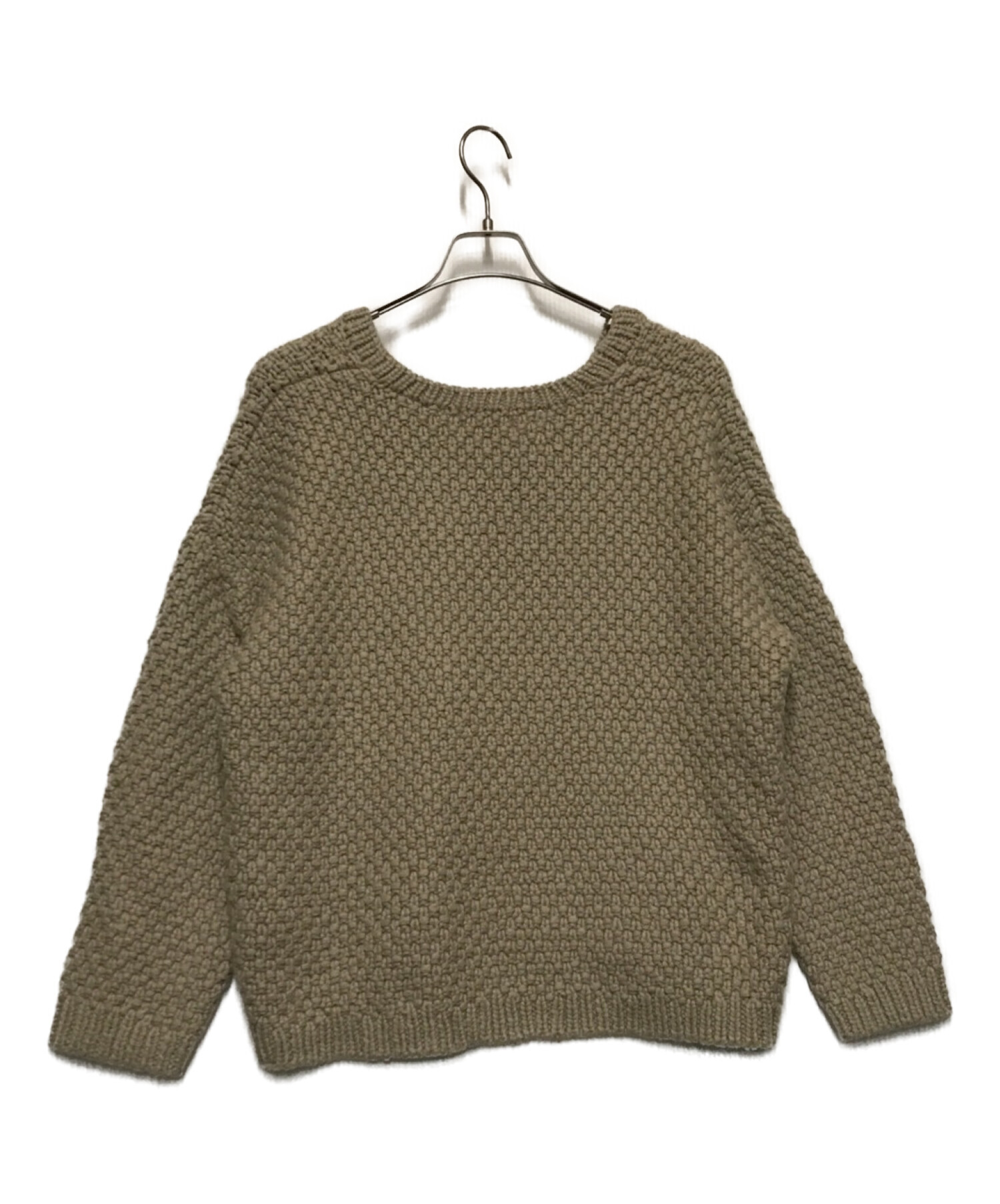 RIM.ARK (リムアーク) Vneck relax knit tops ベージュ サイズ:FREE