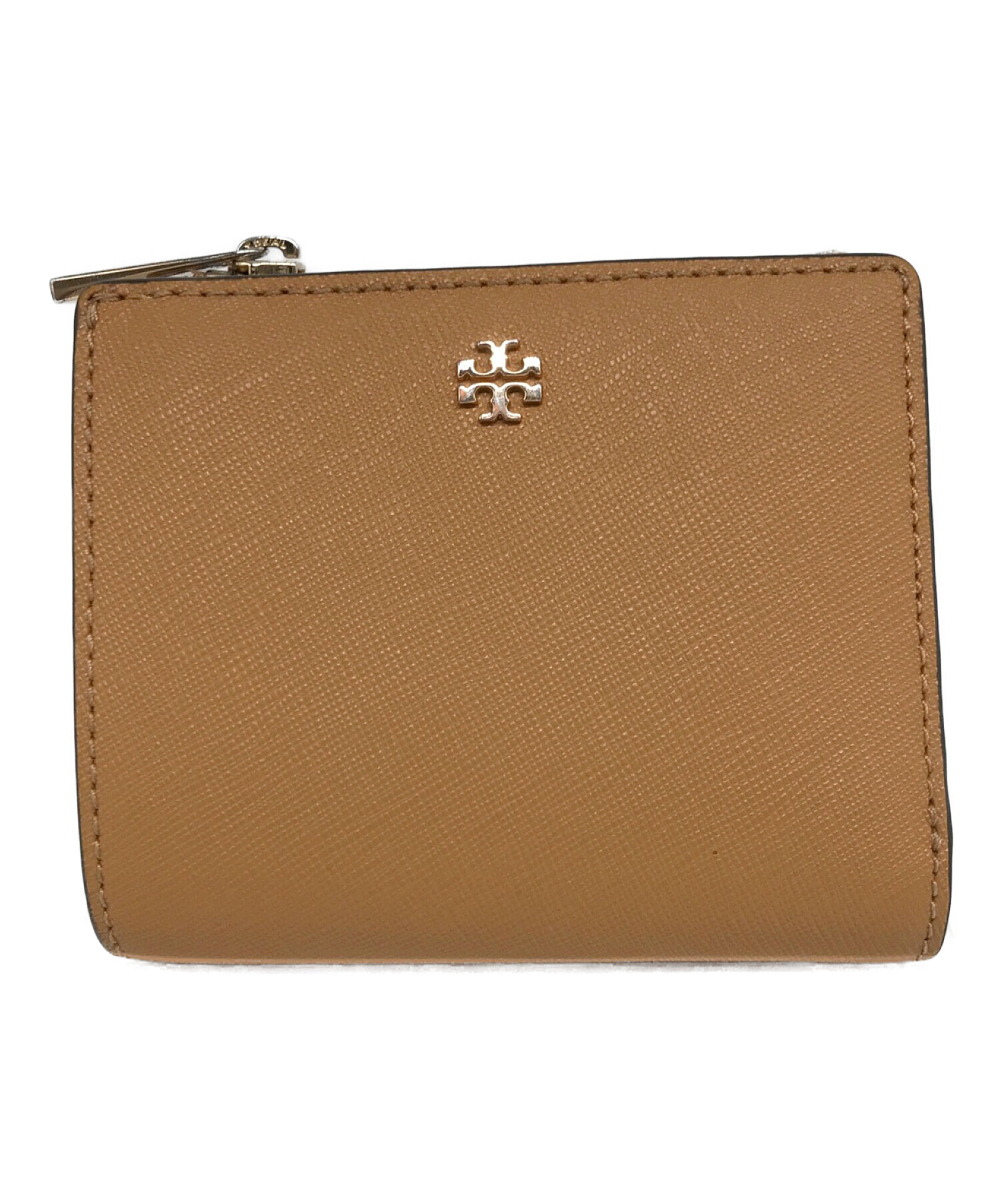 TORY BURCH (トリーバーチ) 2つ折り財布　コンパクトウォレット ベージュ