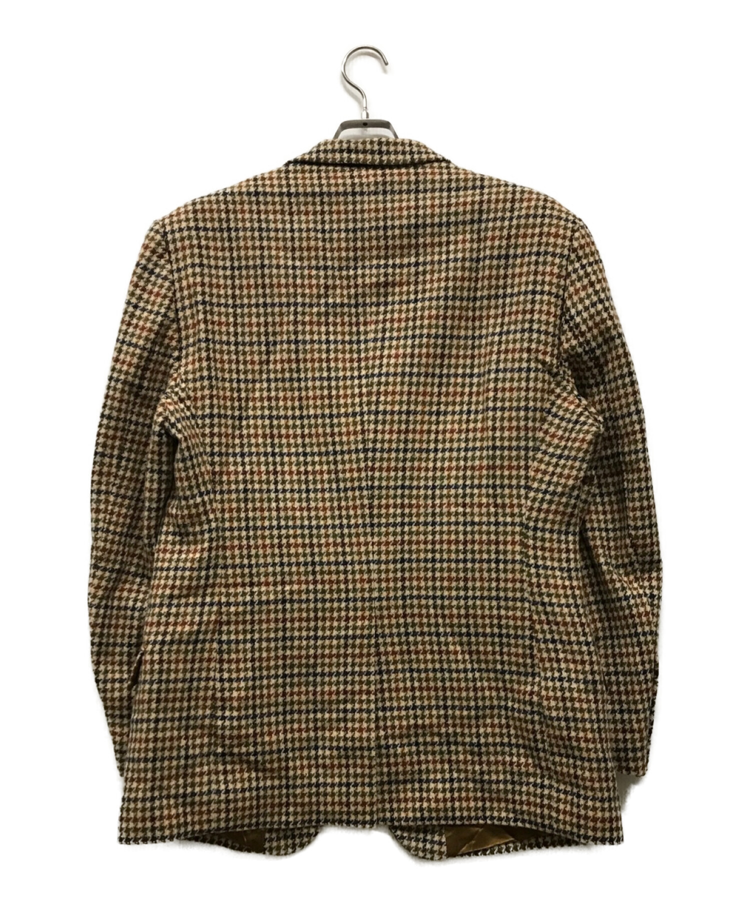 CORDINGS (コーディングス) Harris Tweed (ハリスツイード) ハリスツイード3Bテーラードオジャケット ブラウン サイズ:44S