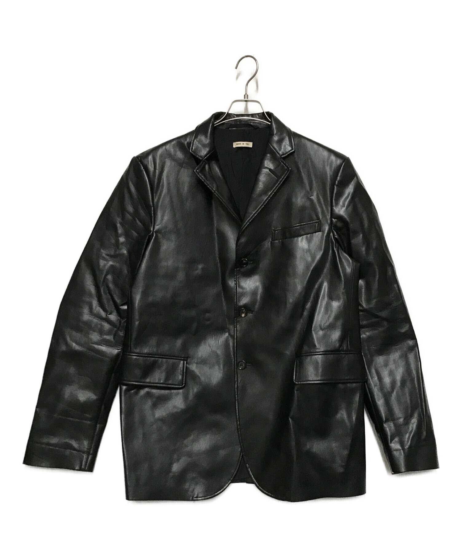 MARNI (マルニ) Fake Leather Jacket ブラック サイズ:48