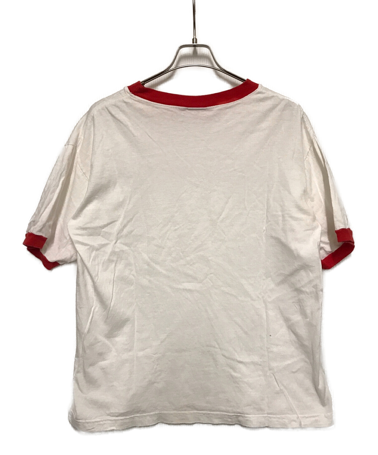 中古・古着通販】USED (ユーズド) リンガーTシャツ ホワイト サイズ:L