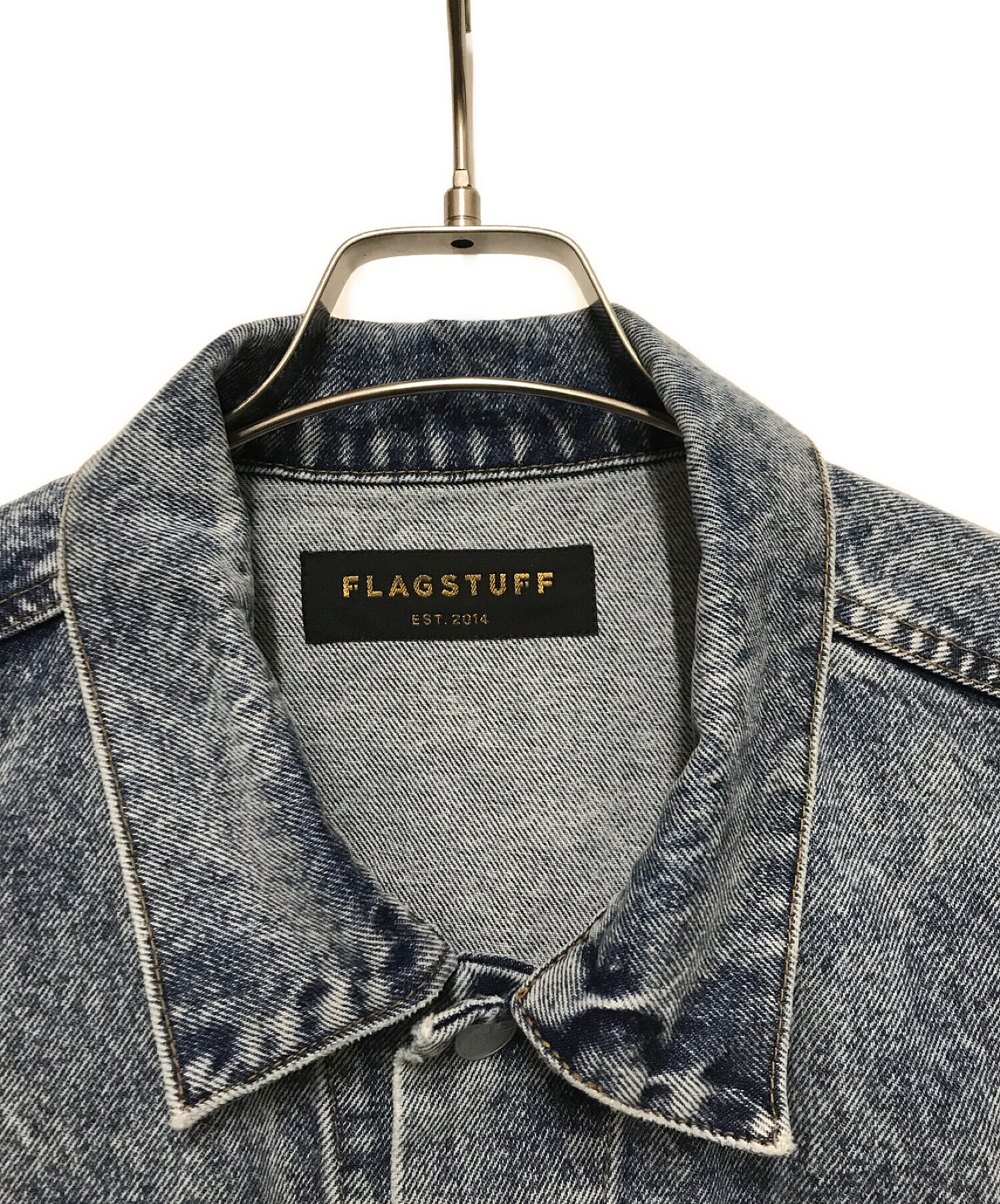 flagstuff (フラグスタッフ) MIX DENIM JACKET スカイブルー サイズ:XL