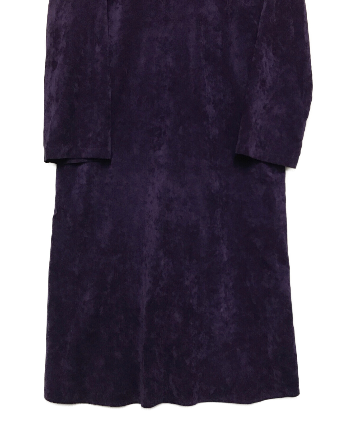 CITYSHOP (シティショップ) VELVETEEN KAFTAN DRESS 2 パープル サイズ:36