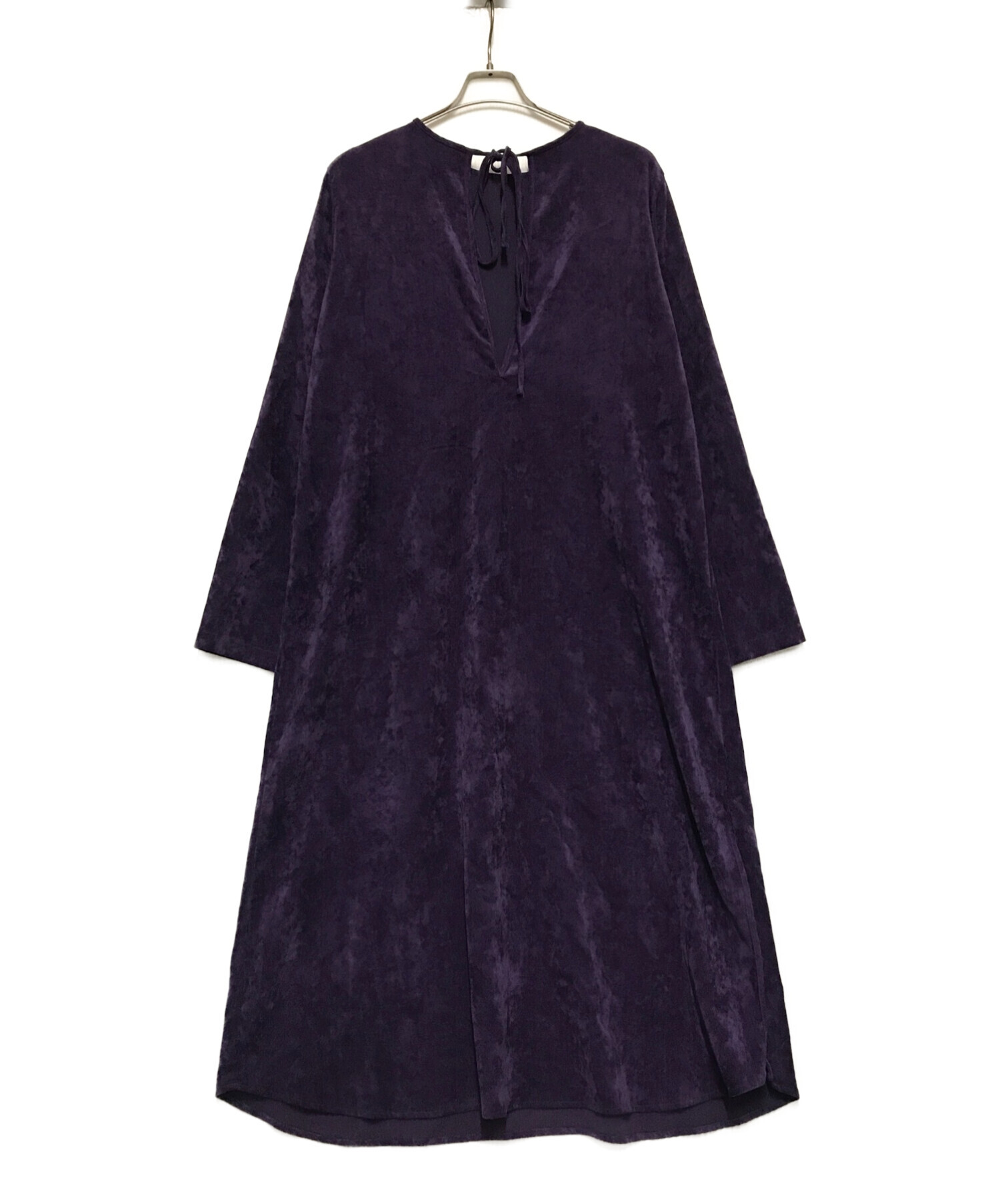 CITYSHOP (シティショップ) VELVETEEN KAFTAN DRESS 2 パープル サイズ:36