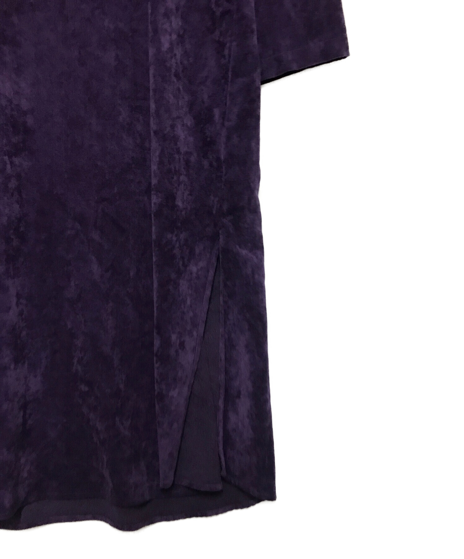 CITYSHOP (シティショップ) VELVETEEN KAFTAN DRESS 2 パープル サイズ:36