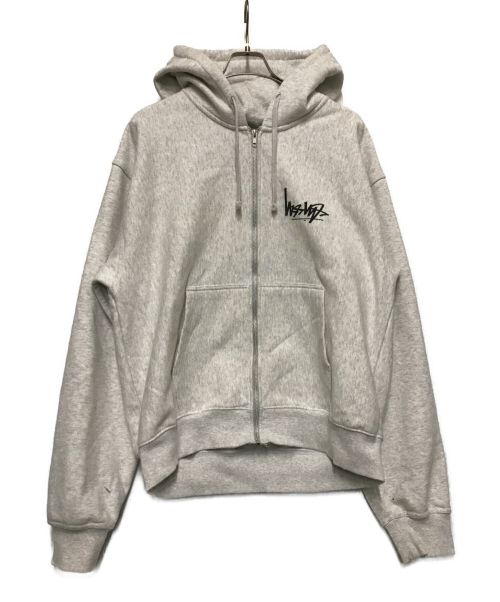 中古・古着通販】stussy (ステューシー) FLIPPED ZIP HOODIE グレー