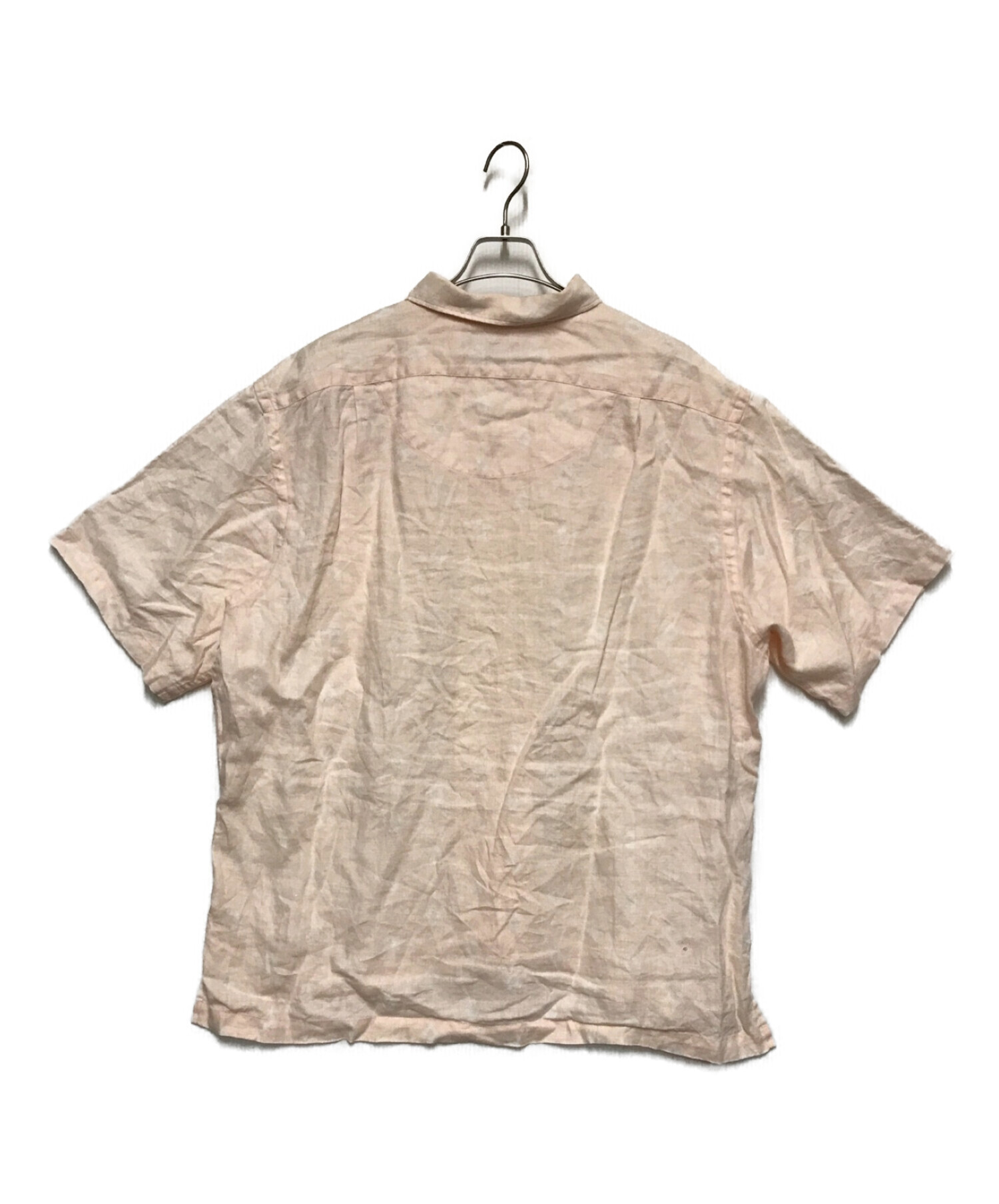 POLO RALPH LAUREN (ポロ・ラルフローレン) 【OLD】総柄リネンオープンカラーシャツ ベージュ サイズ:XL