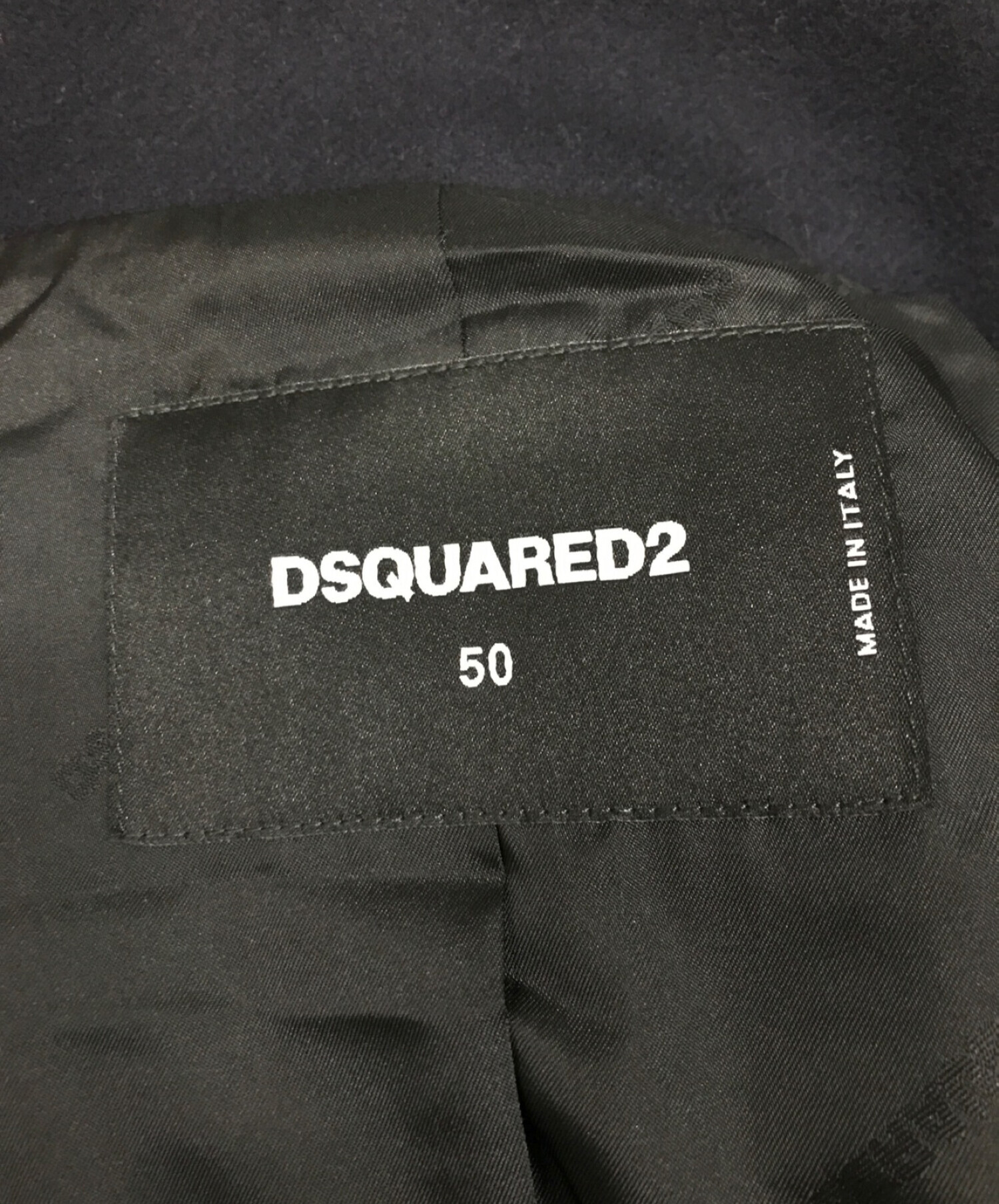 DSQUARED2 (ディースクエアード) 金ボタンPコート ネイビー サイズ:50