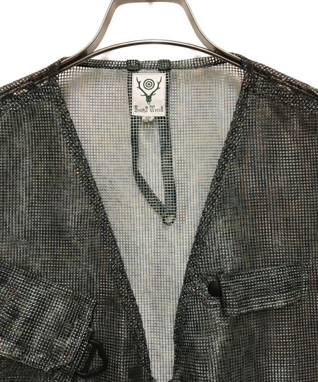 South2 West8 (サウスツー ウエストエイト) Mesh Bush Vest　メッシュベスト グリーン サイズ:M