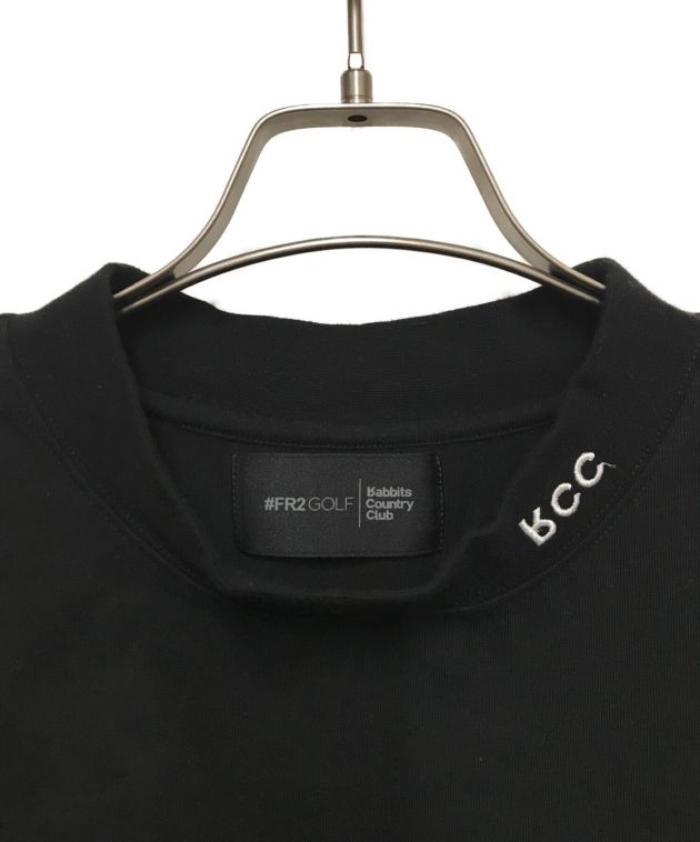 FR2 GOLF (エフアールツー ゴルフ) モックネックカットソー　Tシャツ ブラック サイズ:XL