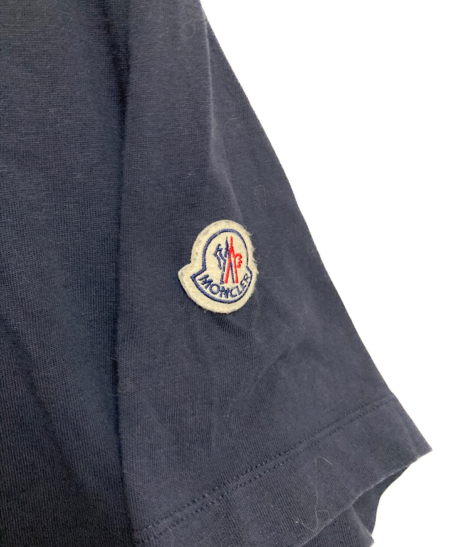 中古・古着通販】MONCLER (モンクレール) プリントTシャツ ネイビー