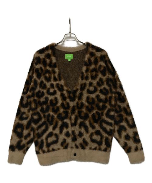 中古・古着通販】HUF (ハフ) LEOPARD CARDIGAN ブラウン サイズ:Ⅼ