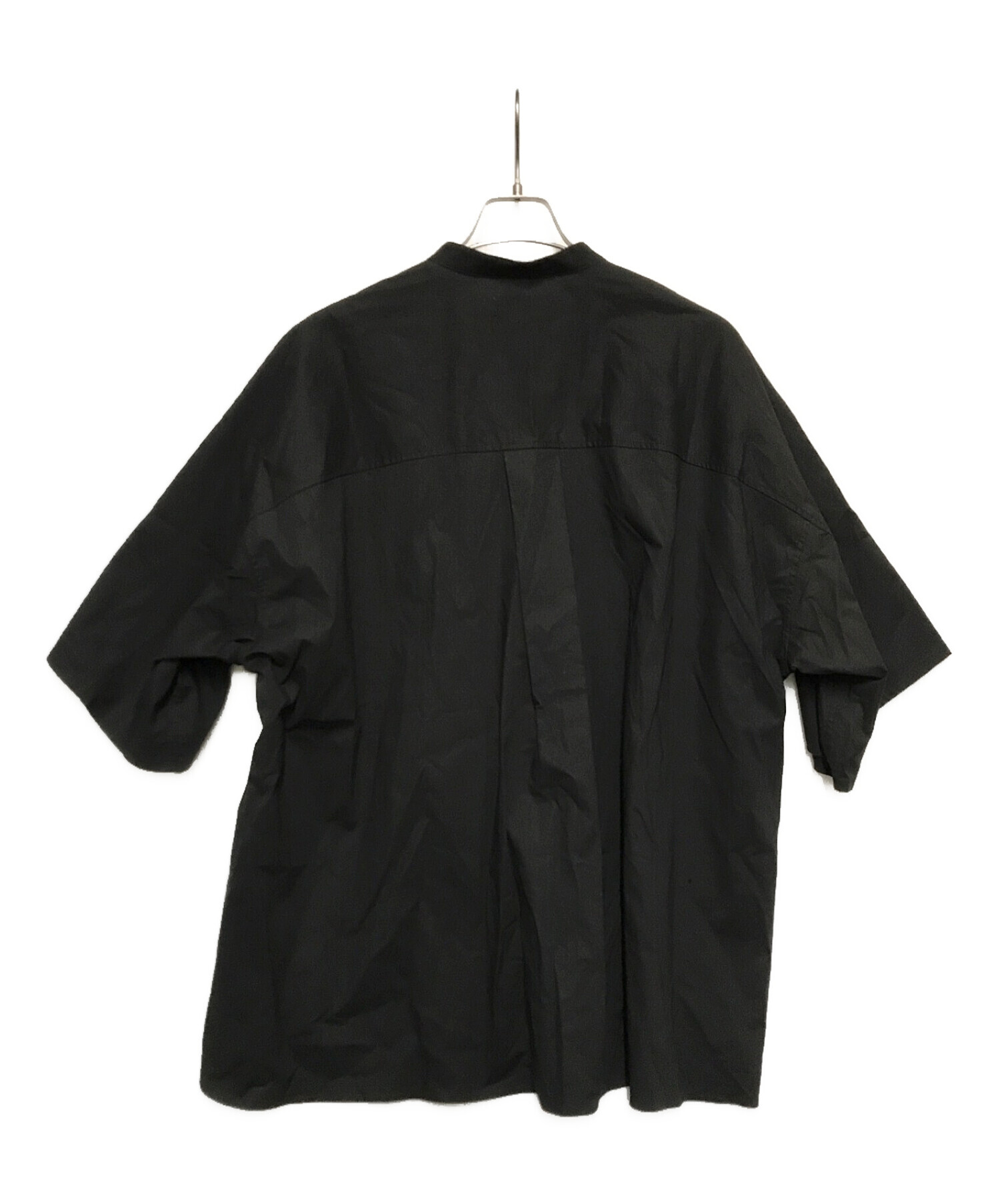 Graphpaper (グラフペーパー) Stand CollarYoke SleeveShirt ブラック サイズ:FREE
