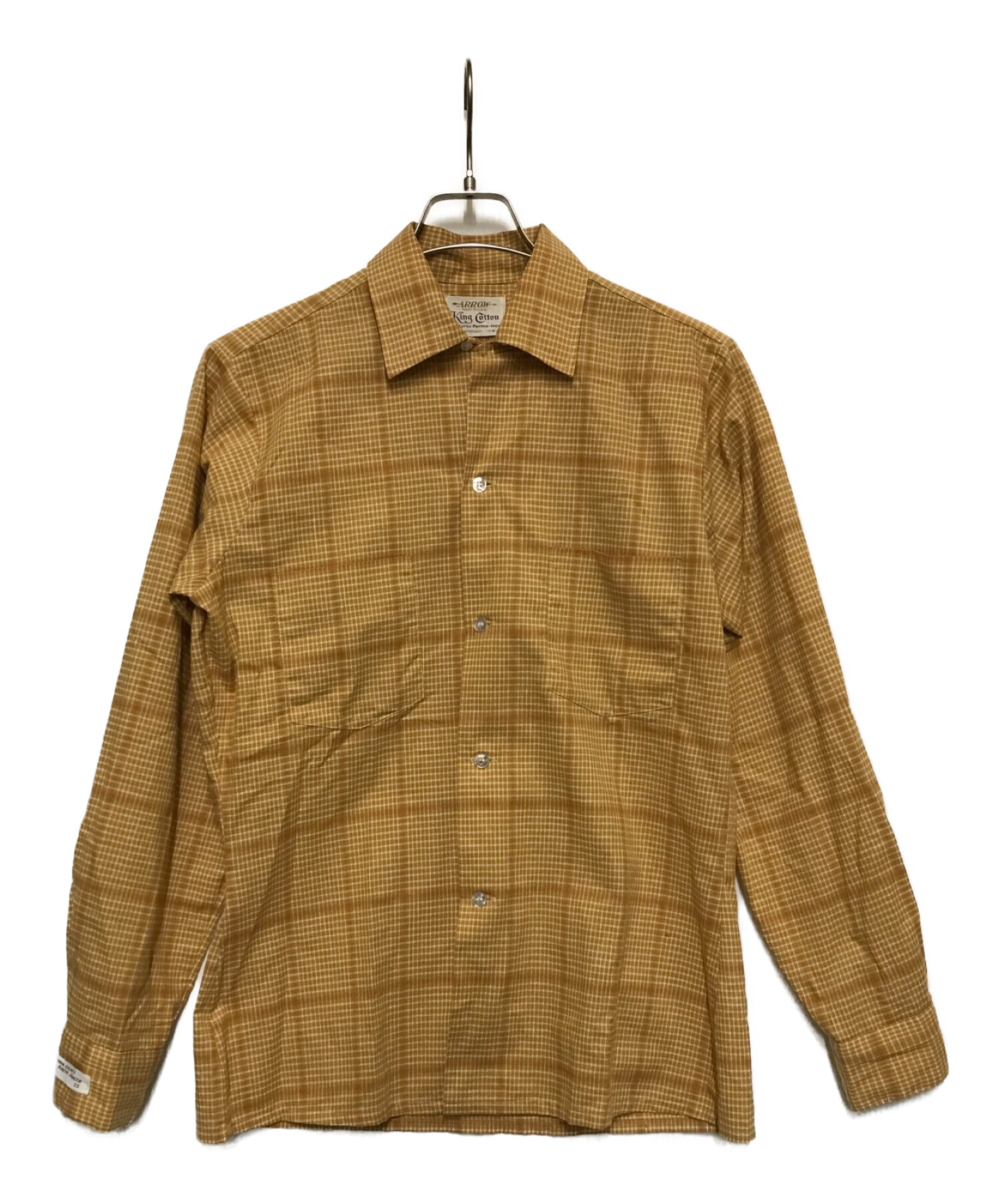 ARROW (アロー) 60’Sチェックシャツ ブラウン サイズ:S