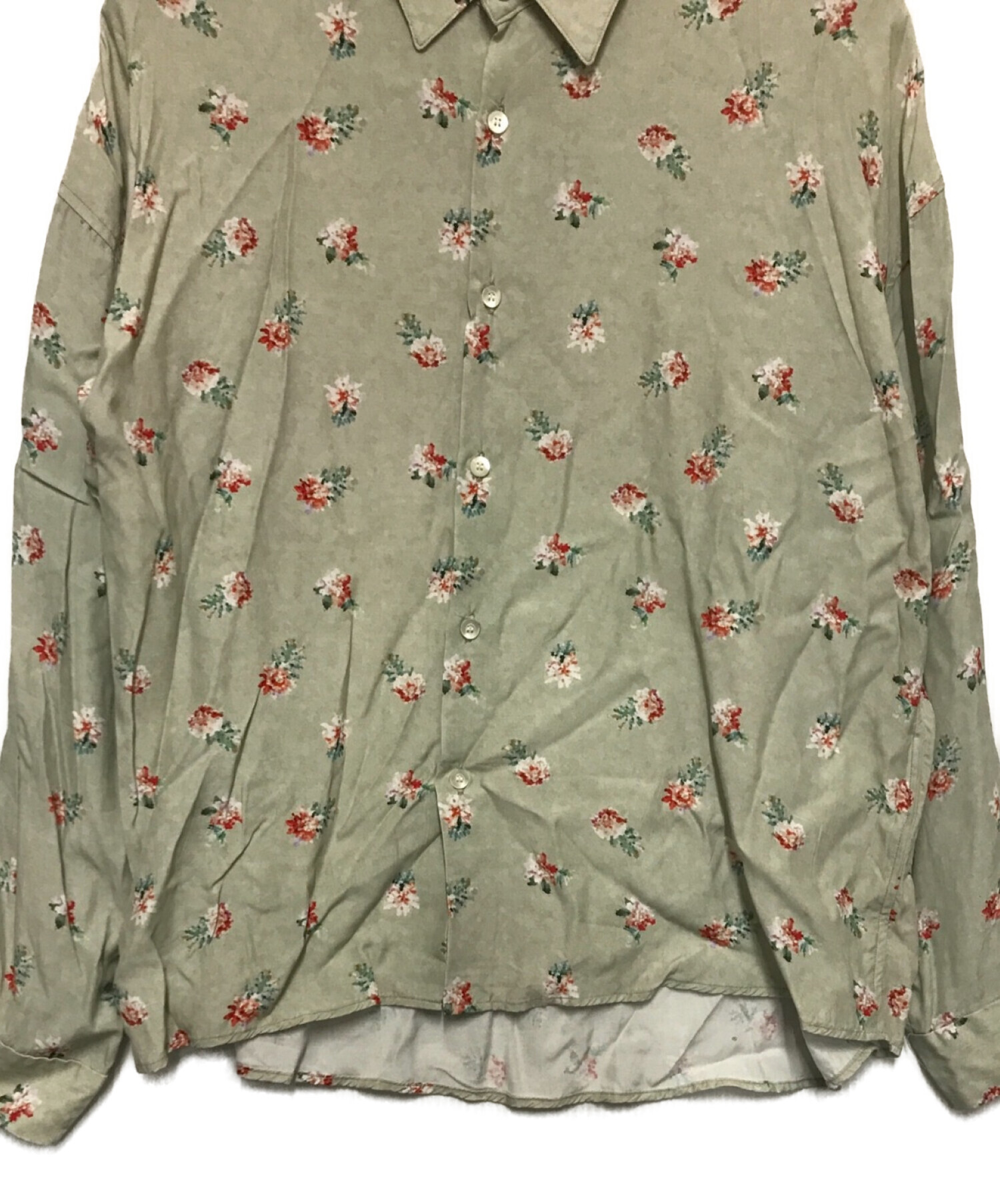 中古・古着通販】jieda (ジエダ) FLOWER OVERSIZED SHIRT L/S ライト