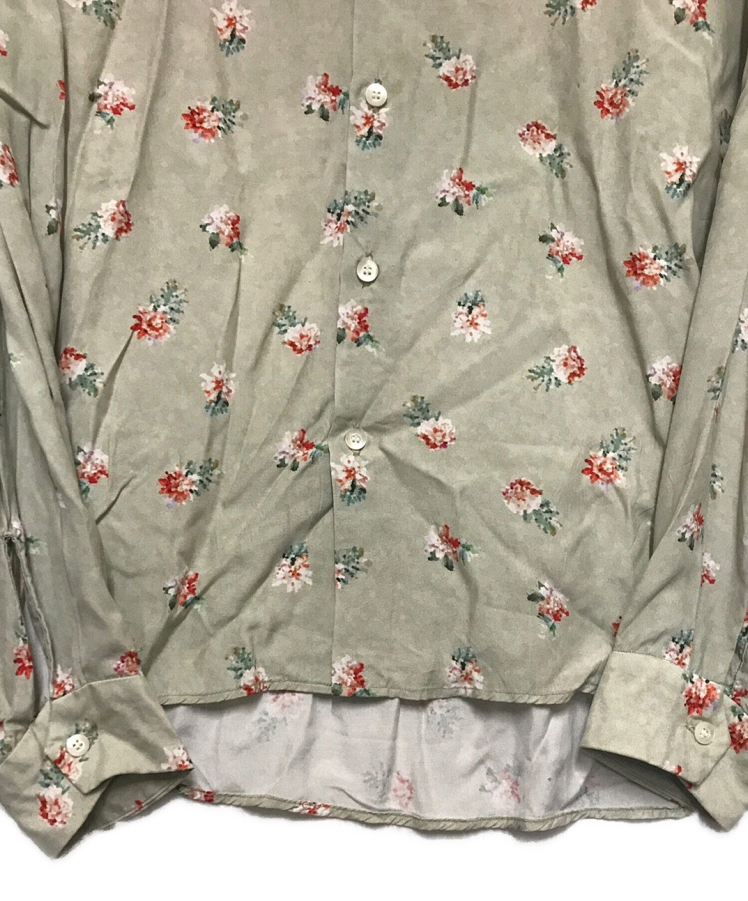 中古・古着通販】jieda (ジエダ) FLOWER OVERSIZED SHIRT L/S ライト