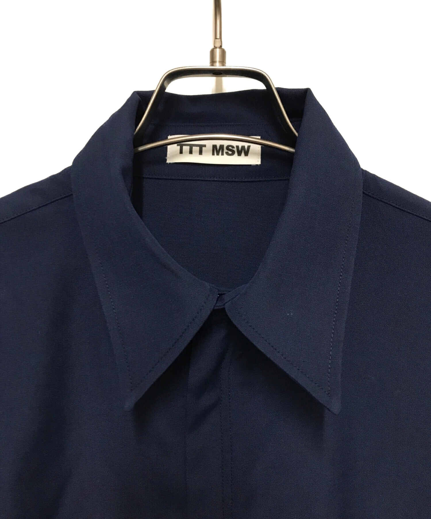 TTT MSW (ティーモダンストリートウェア) Zip Up Shirt　ジップアップジャケット ネイビー サイズ:M