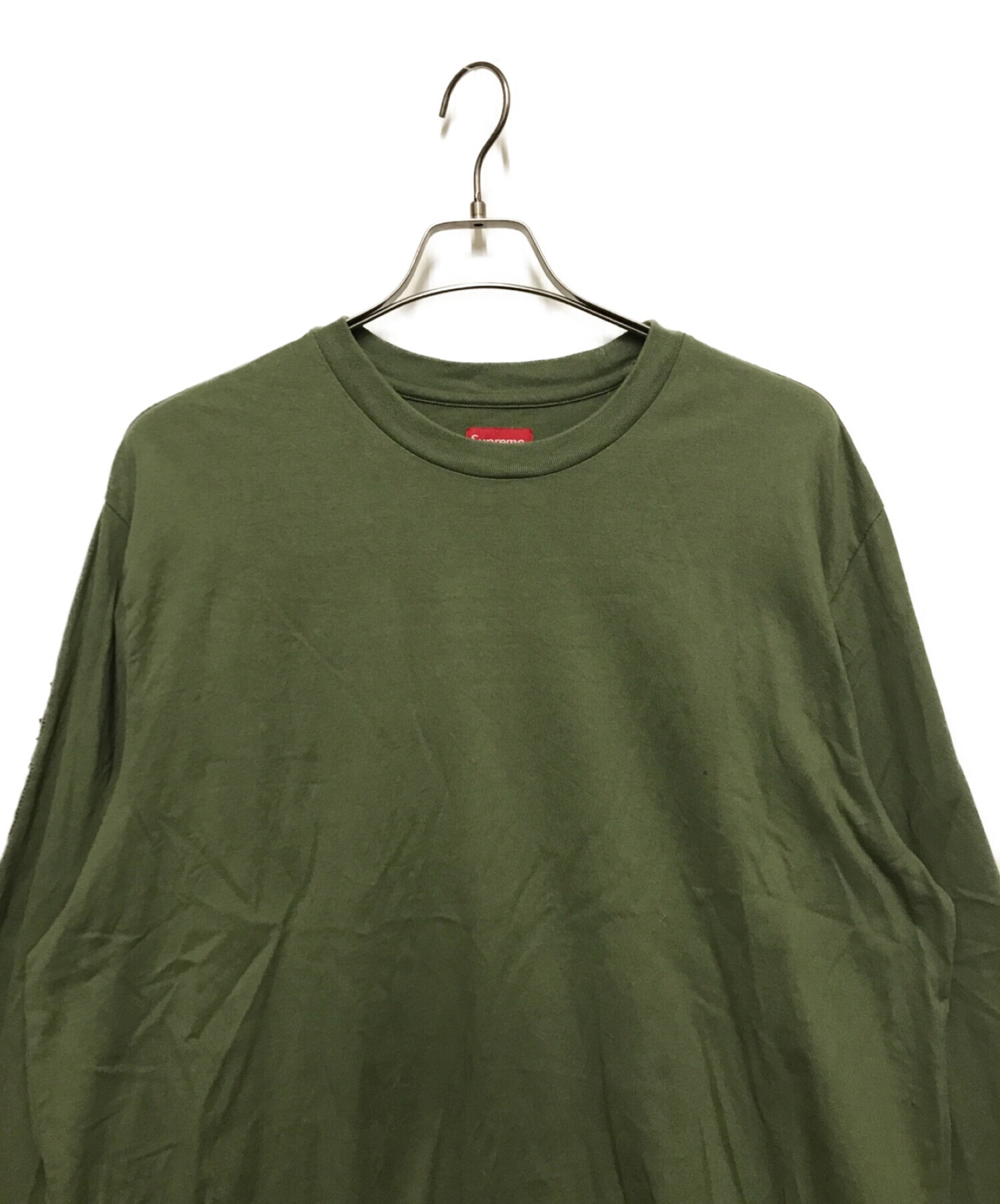 中古・古着通販】SUPREME (シュプリーム) Cut Out L/S Top オリーブ