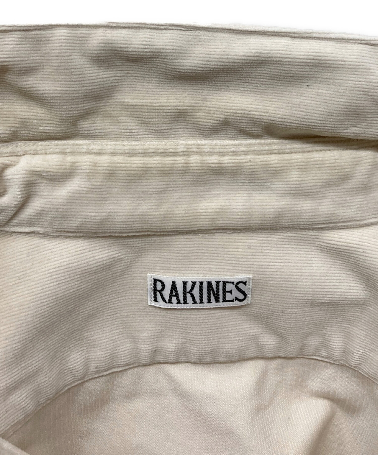 中古・古着通販】RAKINES (ラキネス) コーデュロイシャツ 04F20AF027S ホワイト サイズ:3｜ブランド・古着通販  トレファク公式【TREFAC FASHION】スマホサイト