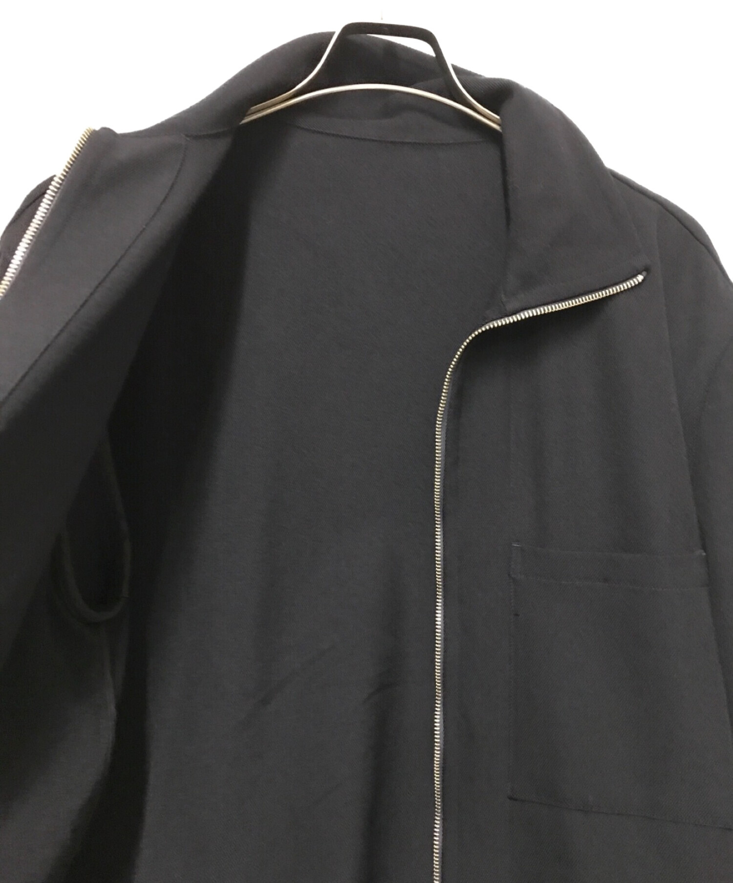 THE HINOKI (ザ ヒノキ) wool zip jacket ネイビー サイズ:3