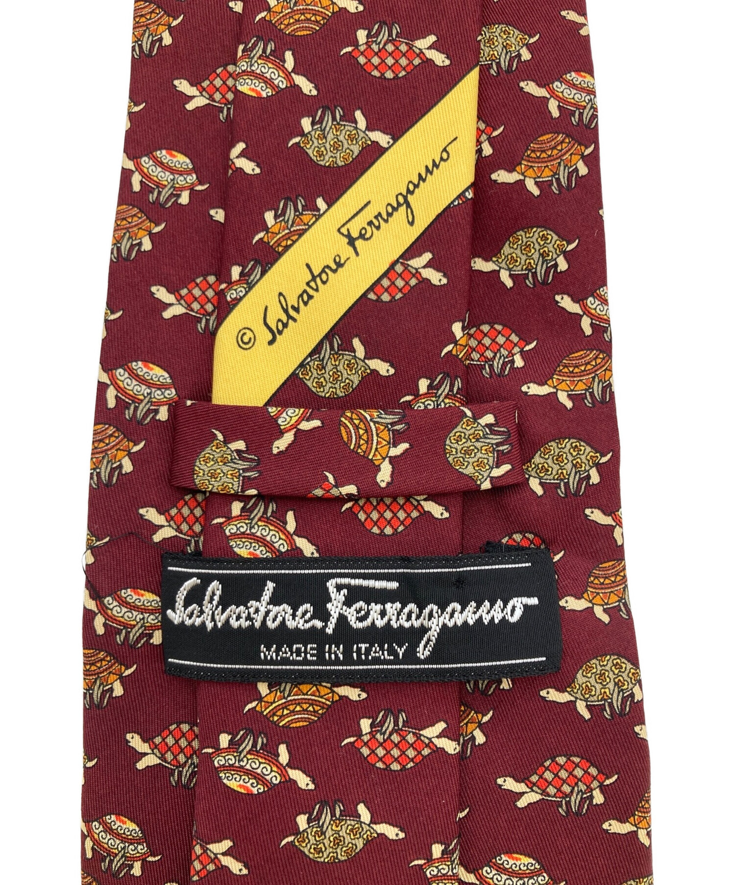 Salvatore Ferragamo (サルヴァトーレ フェラガモ) ネクタイ レッド サイズ:表記無し