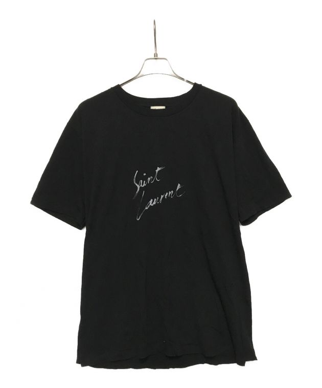 中古・古着通販】Saint Laurent Paris (サンローランパリ) プリントTシャツ ブラック サイズ:L｜ブランド・古着通販  トレファク公式【TREFAC FASHION】スマホサイト