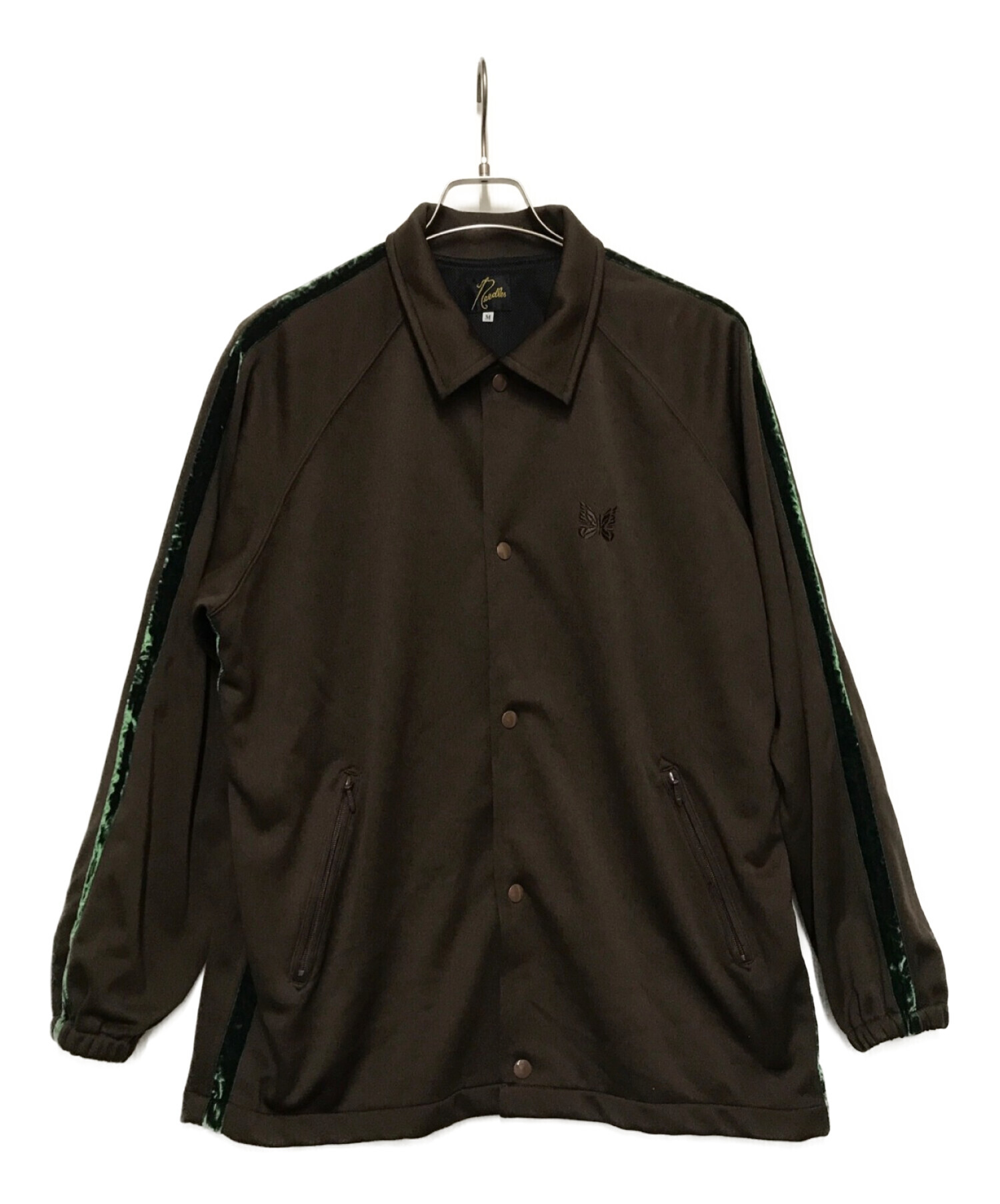 Needles (ニードルス) Side Line Coach Jacket Poly Smooth ブラウン サイズ:M